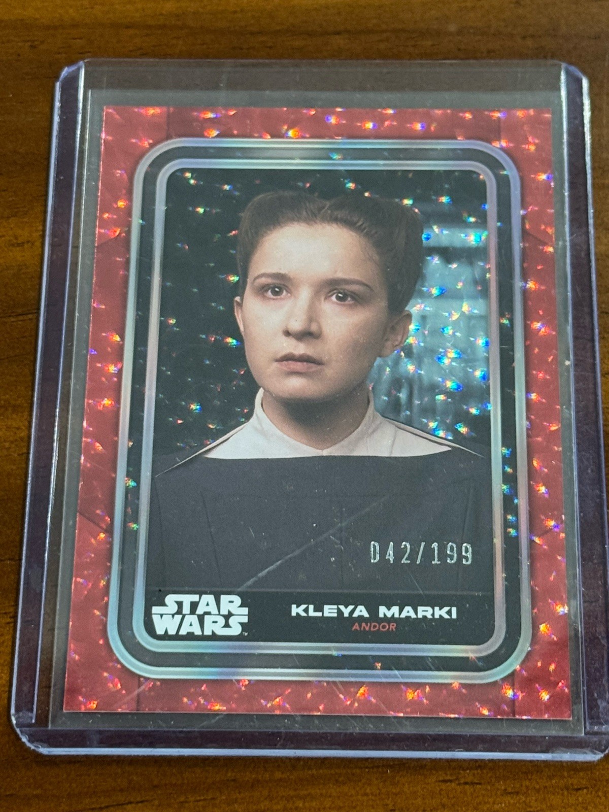 2023 Topps Star Wars Flagship Kleya Marki Red Fool Refractor /199