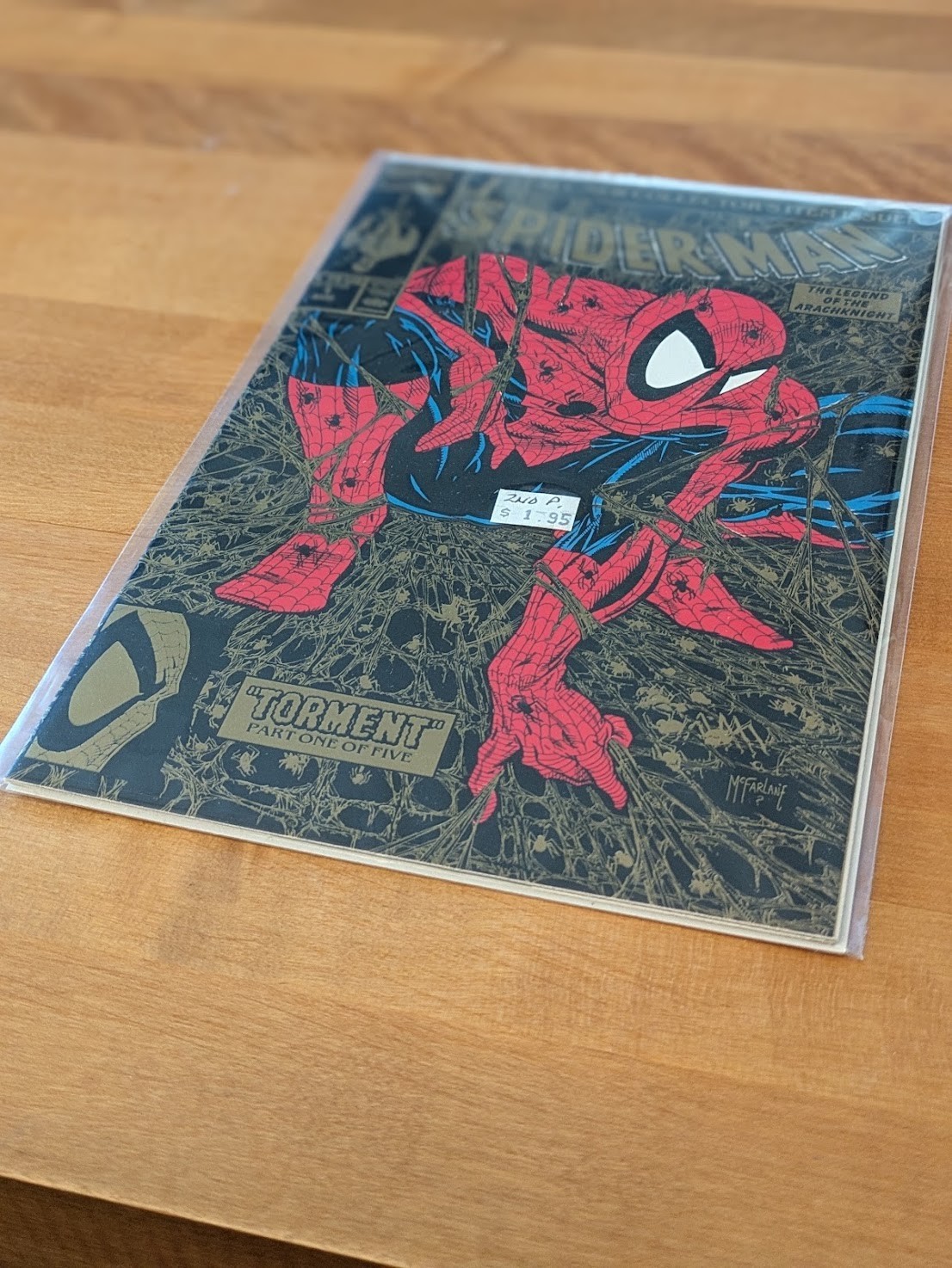 Spider-Man #1 McFarlane Second Printing-Gold Edition (Marvel Comics August 1990)