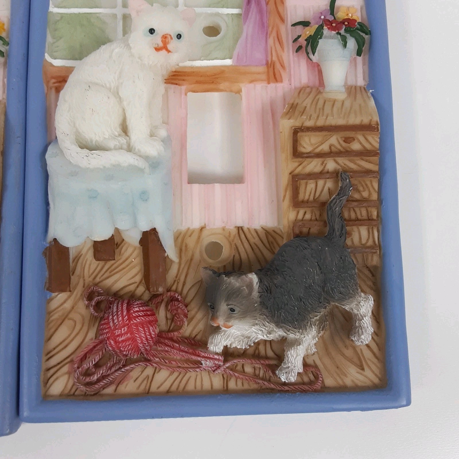 Cat Kitty Light Toggle Switch Plate Cover Lot of 2