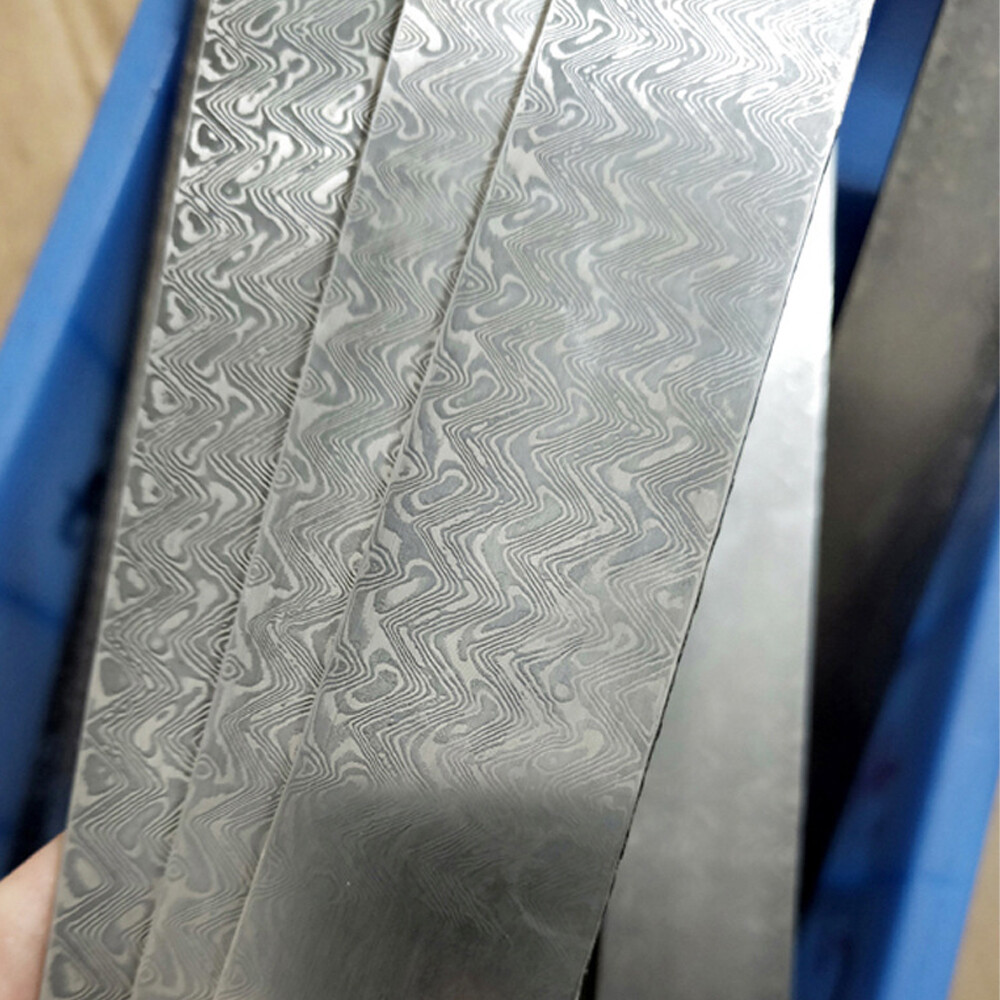 Damascus Sandwich VG10 Steel Billet Blanks Heat Treated Knife Making Material D