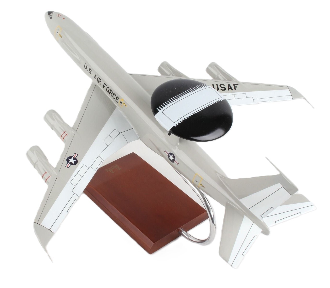 USAF Boeing E-3 Sentry AWACS AEW&C Desk Top Display Jet Model 1/100 XX Airplane