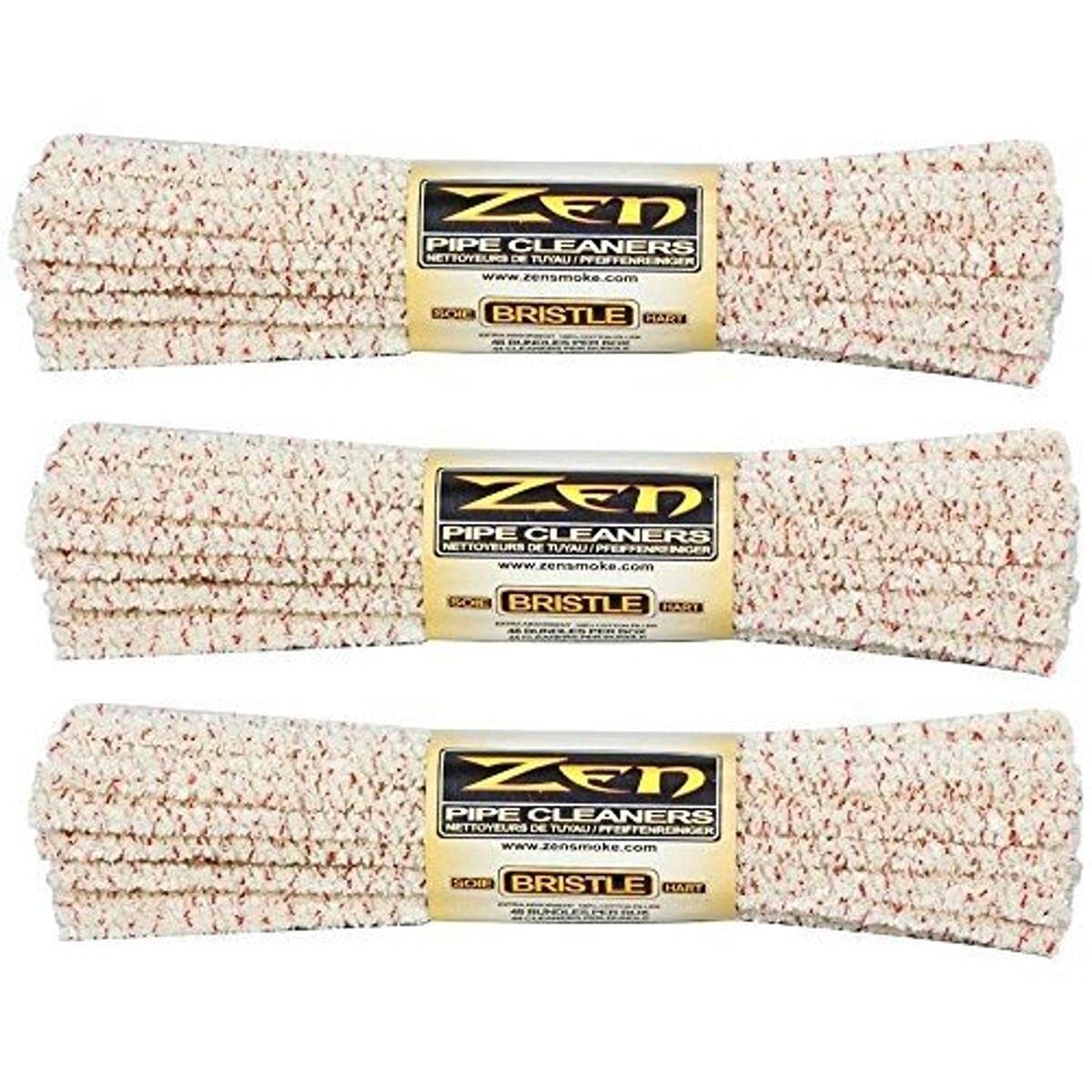 ZEN Bundles Zen Pipe Cleaners Hard Bristle 132 Count Pack of 3Yellow