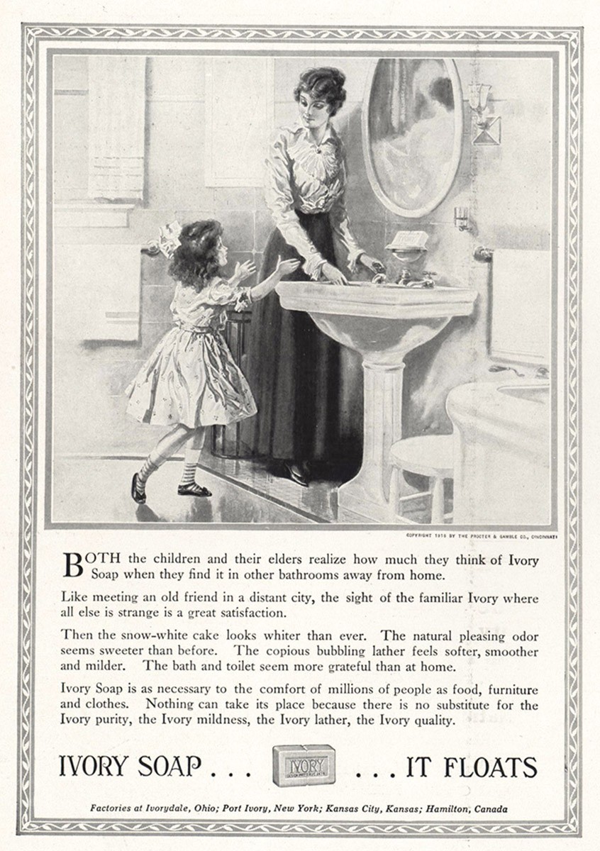 1916 Ivory Soap: Both Children and Their Elders Vintage Print Ad