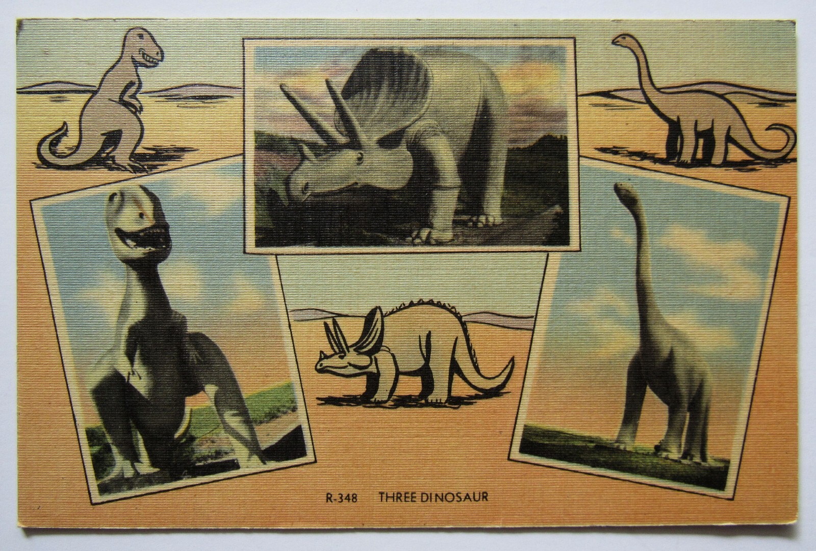 Rapid City Dinosaur Park South Dakota Postcard