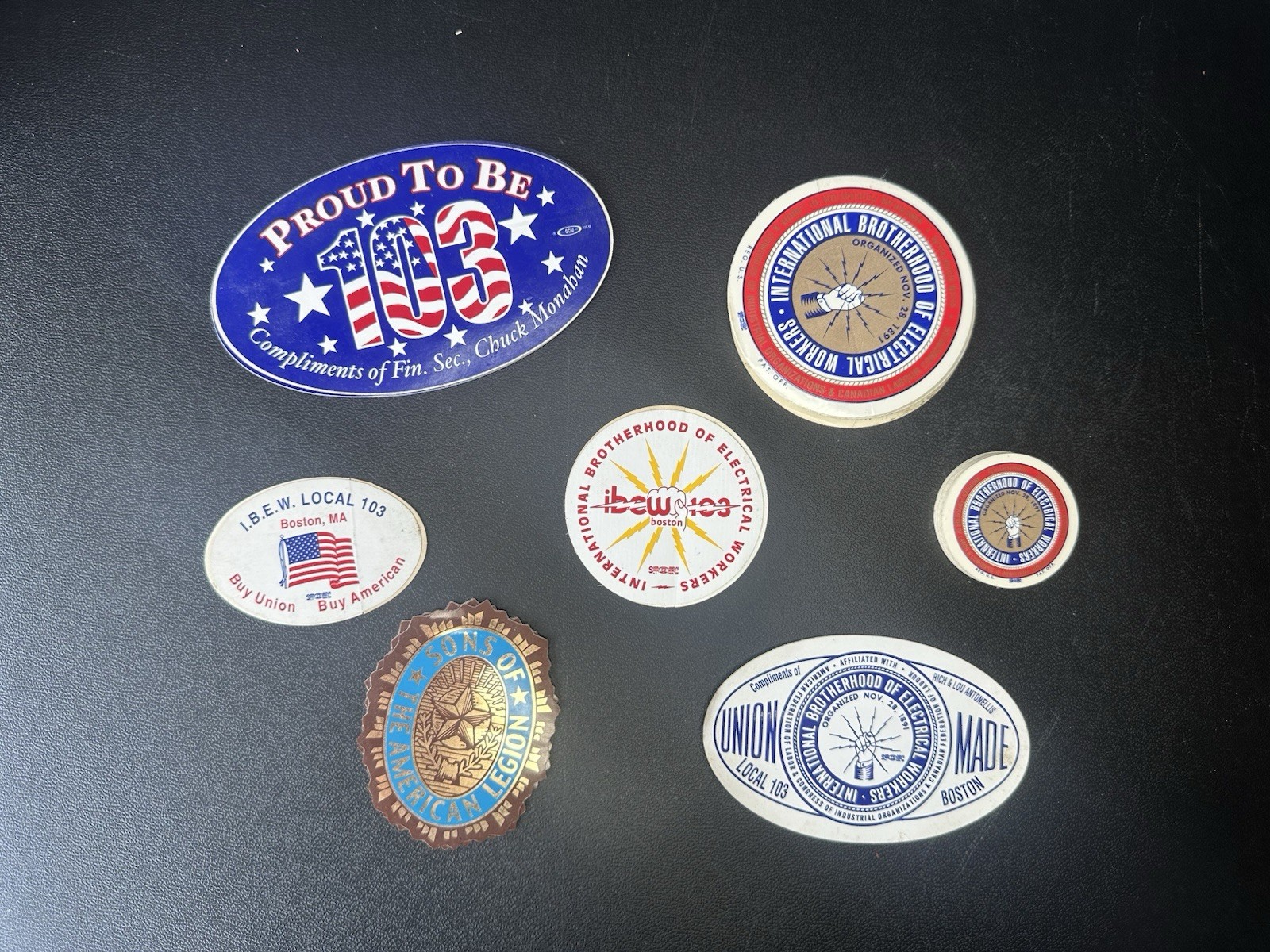 IBEW International Brotherhood Electrical Workers LOCAL UNION STICKER LOT Of 36