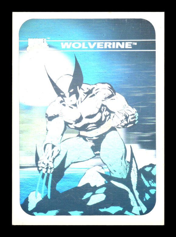 1990 Marvel Comics # MH4 Wolverine Hologram Card