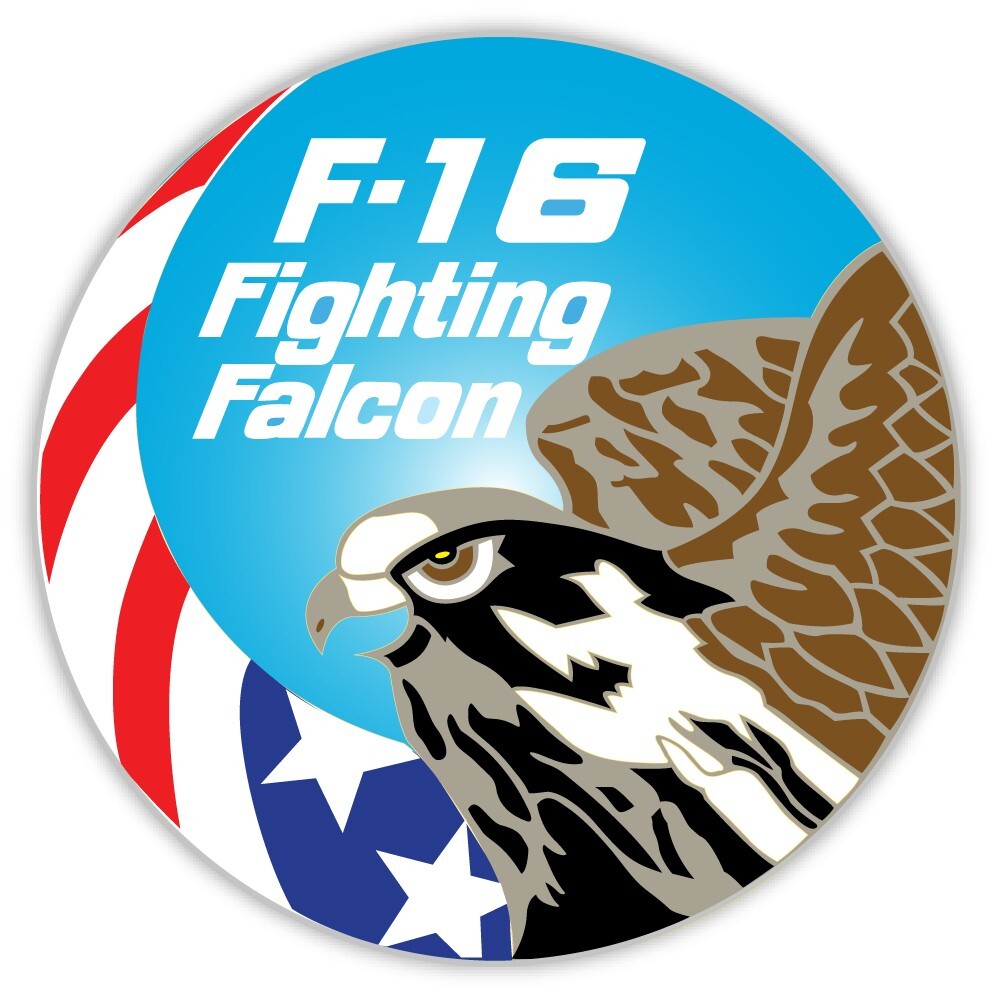F-16 Fighting Falcon sticker decal 4″ x 4″