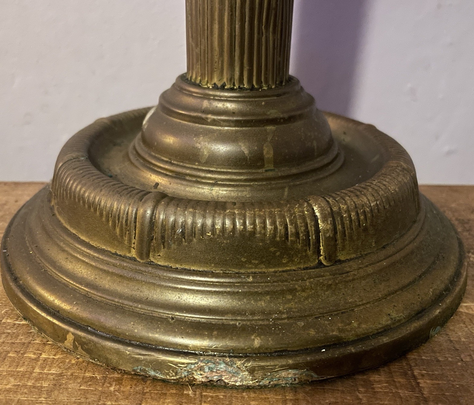 Original Victorian Thermidor Belge In Lux Way Brass Centre Draft Oil Lamp 1884