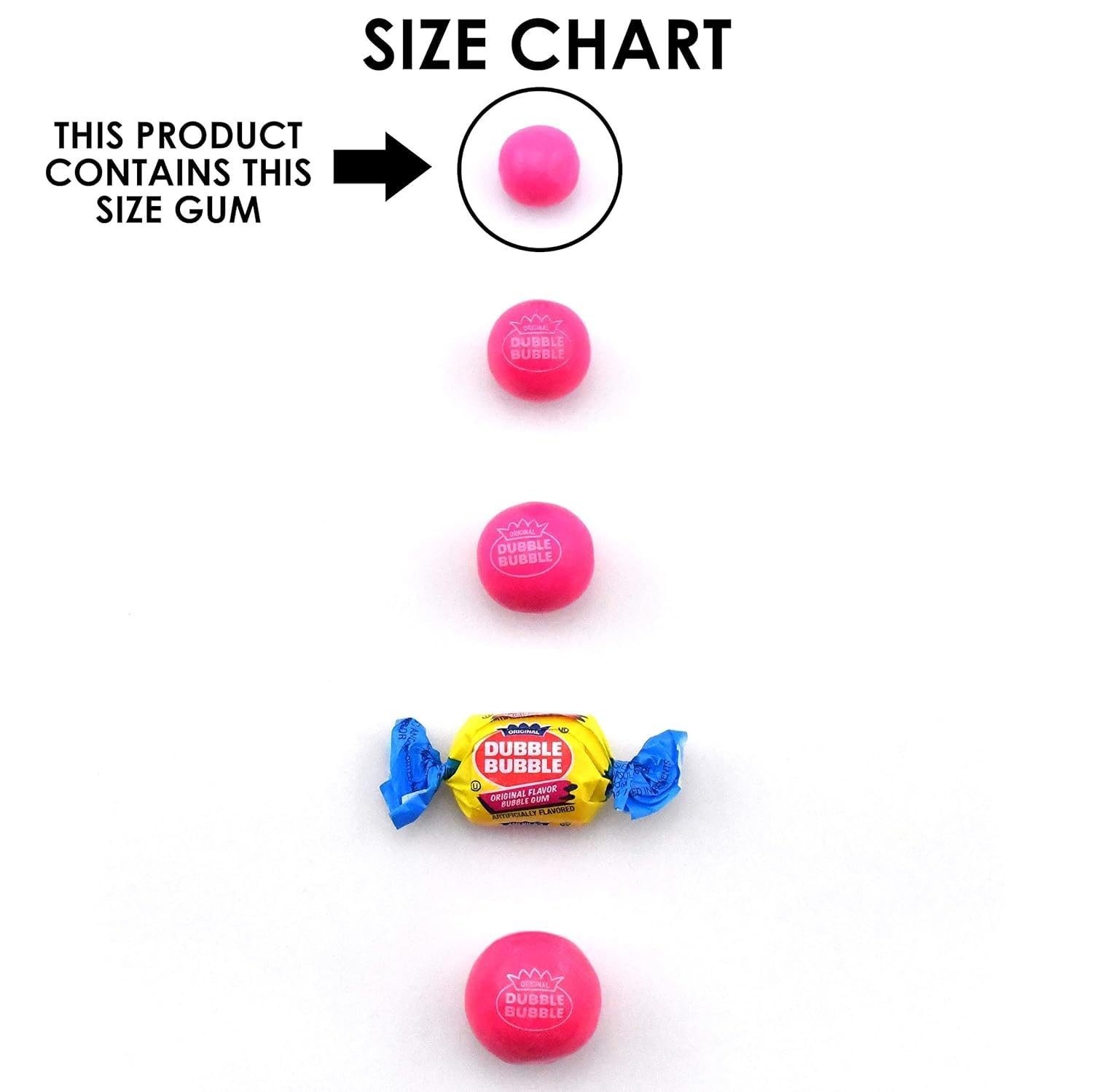 Bulk Gumball Machine Refill – 3+ lbs Assorted .5″ Bubblegum Balls for Dispenser