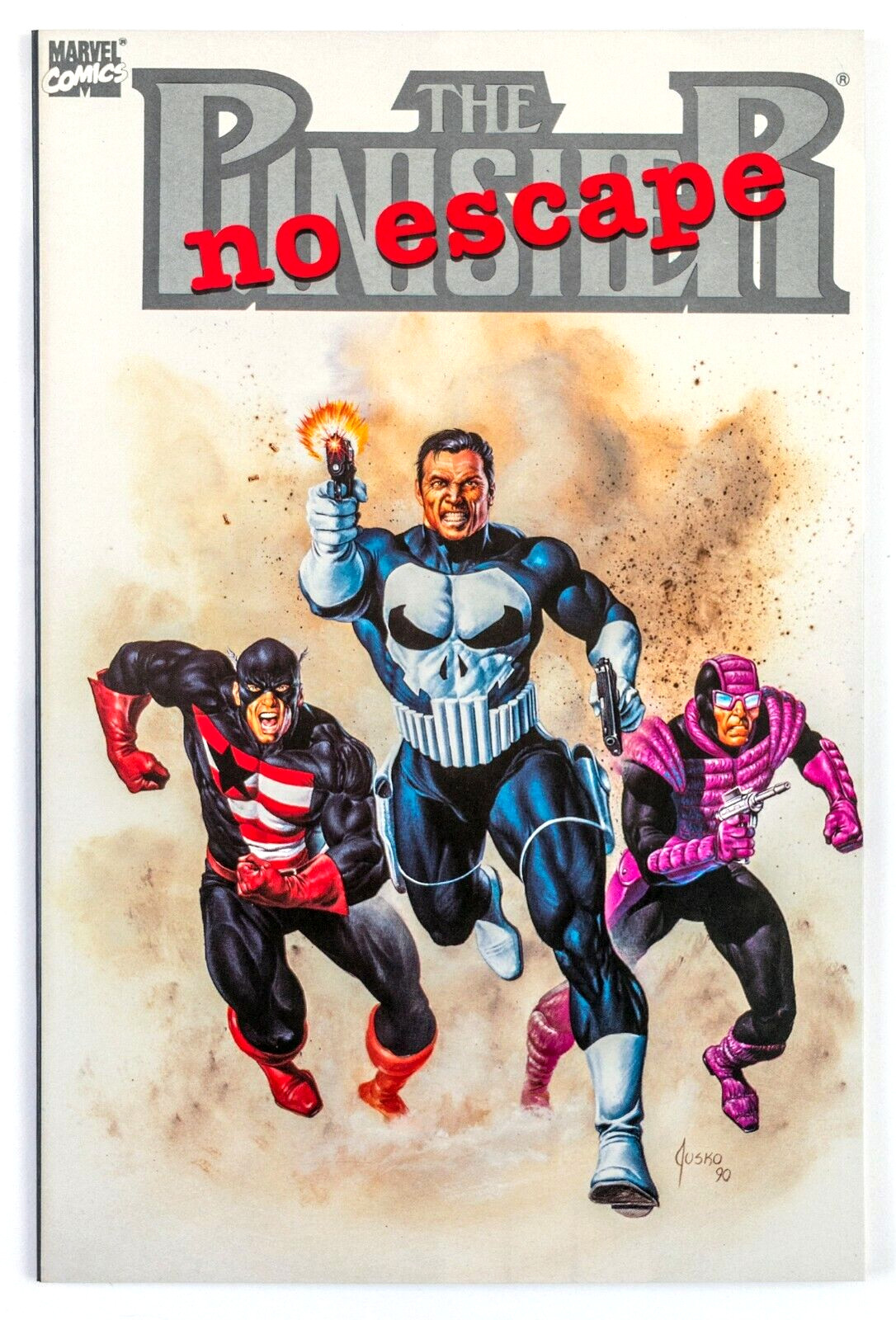Punisher: No Escape #1 (1990 Marvel) One-Shot! USAgent & Paladin! Joe Jusko! NM