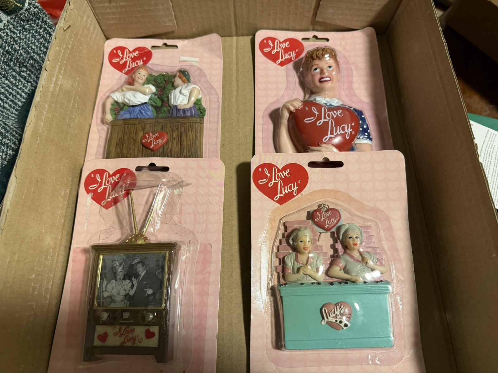I Love Lucy Holiday Ornaments Set of 4