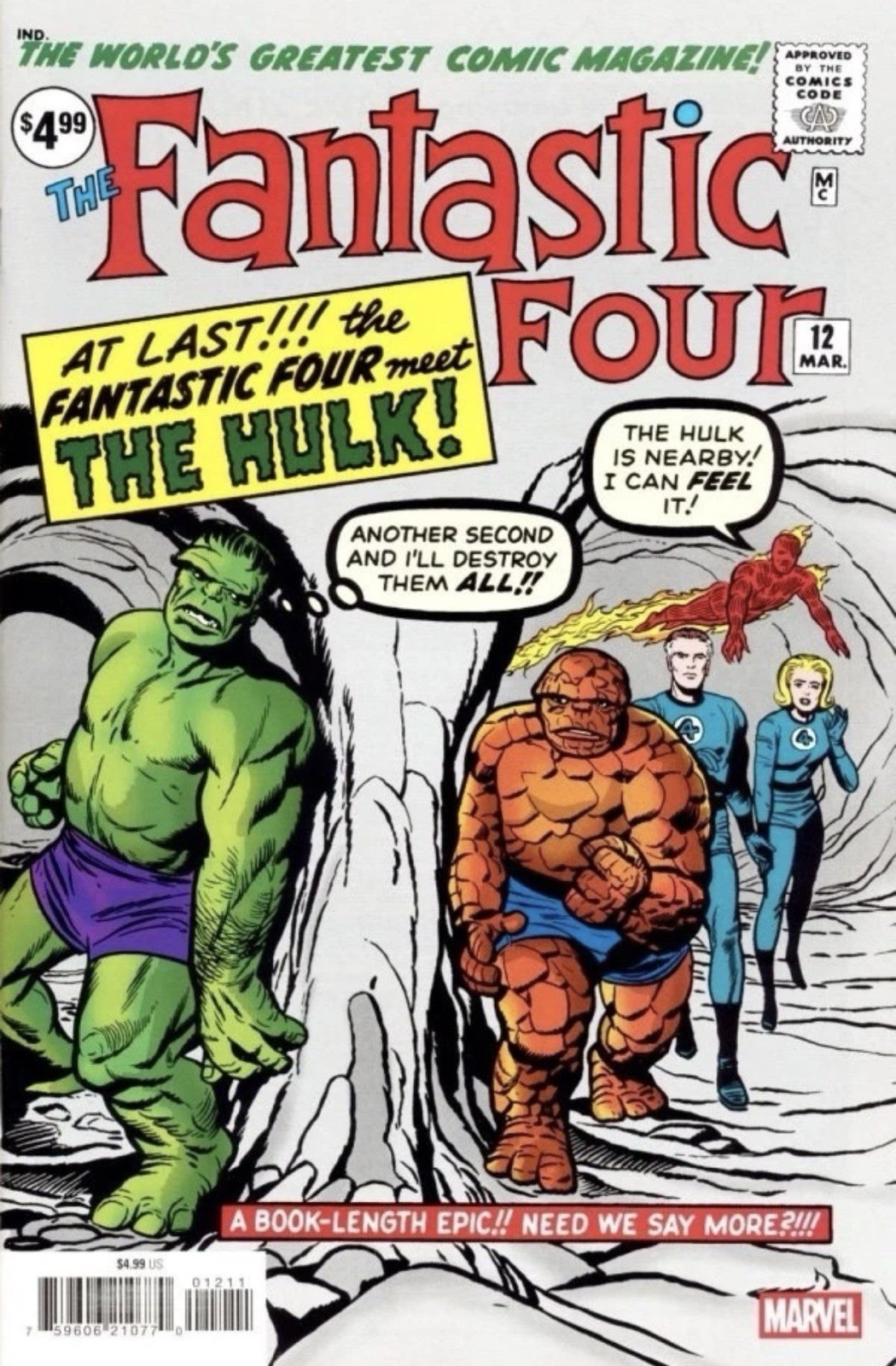 Fantastic Four #12 Facsimile Edition CVR A Jack Kirby 2025