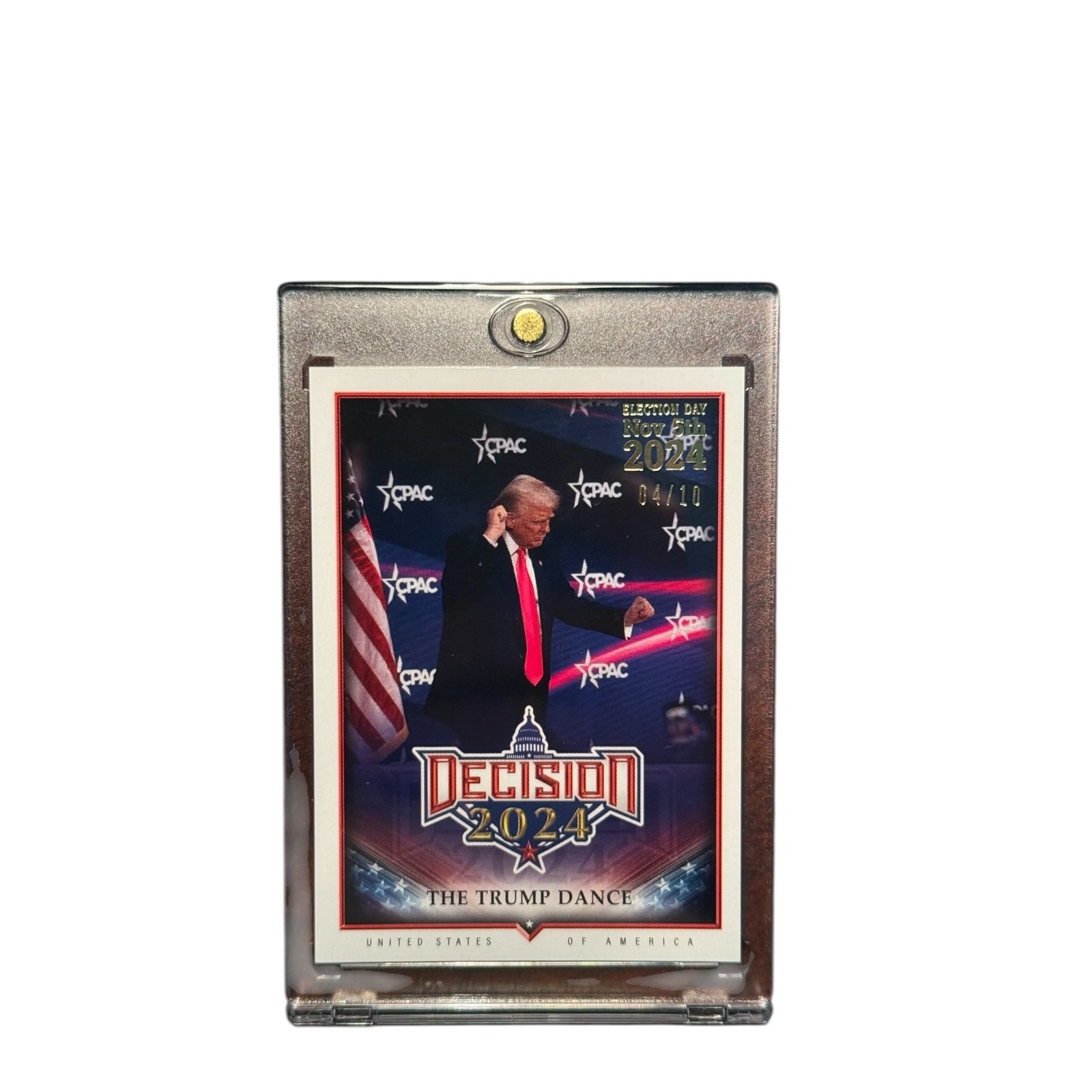 2024-25 Decision Donald Trump Election Day Gold 04/10 #203 The Trump Dance