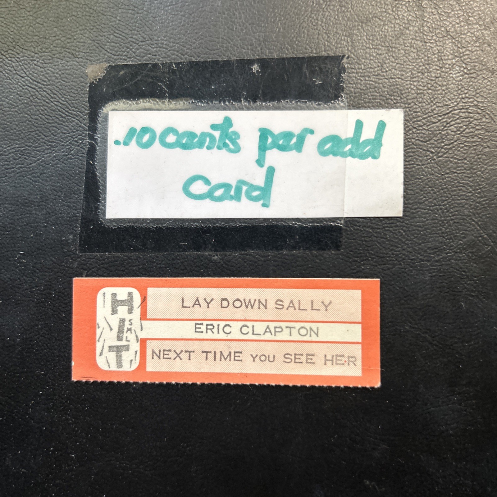 1 JUKEBOX TITLE STRIP Eric Clapton Lay Down Sally/Next Time You See Her Hit 45