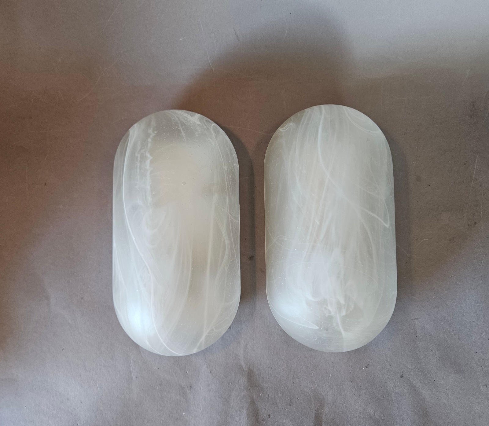 2x Vintage Peill Putzler Wall Lamp Light Fixture 70s 80s Mod. 73030 glass