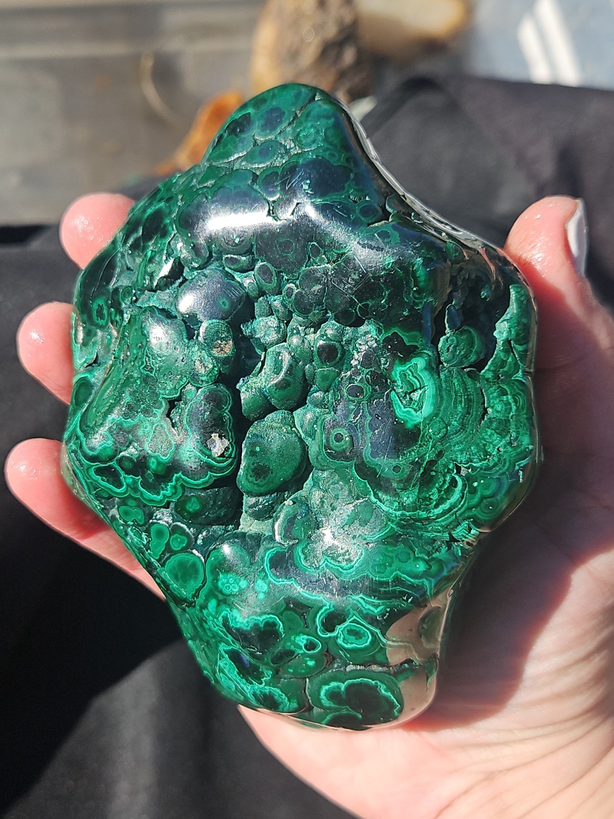 Malachite Polished Freeform Specimen (2lb 4.7oz)