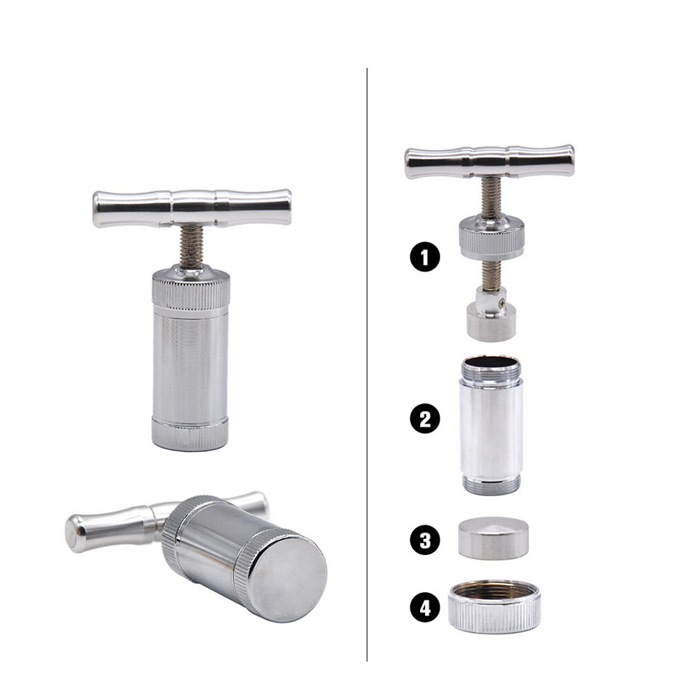 Aluminum Alloy Compressor Presser T shaped Handle tobacco herb press squeezer