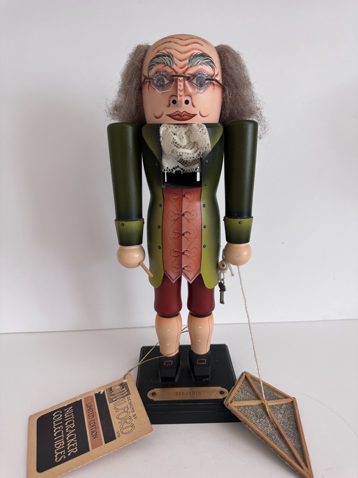 RARE Limited Susan Milford 1990 Nutcracker Benjamin Franklin Signed 454/5000