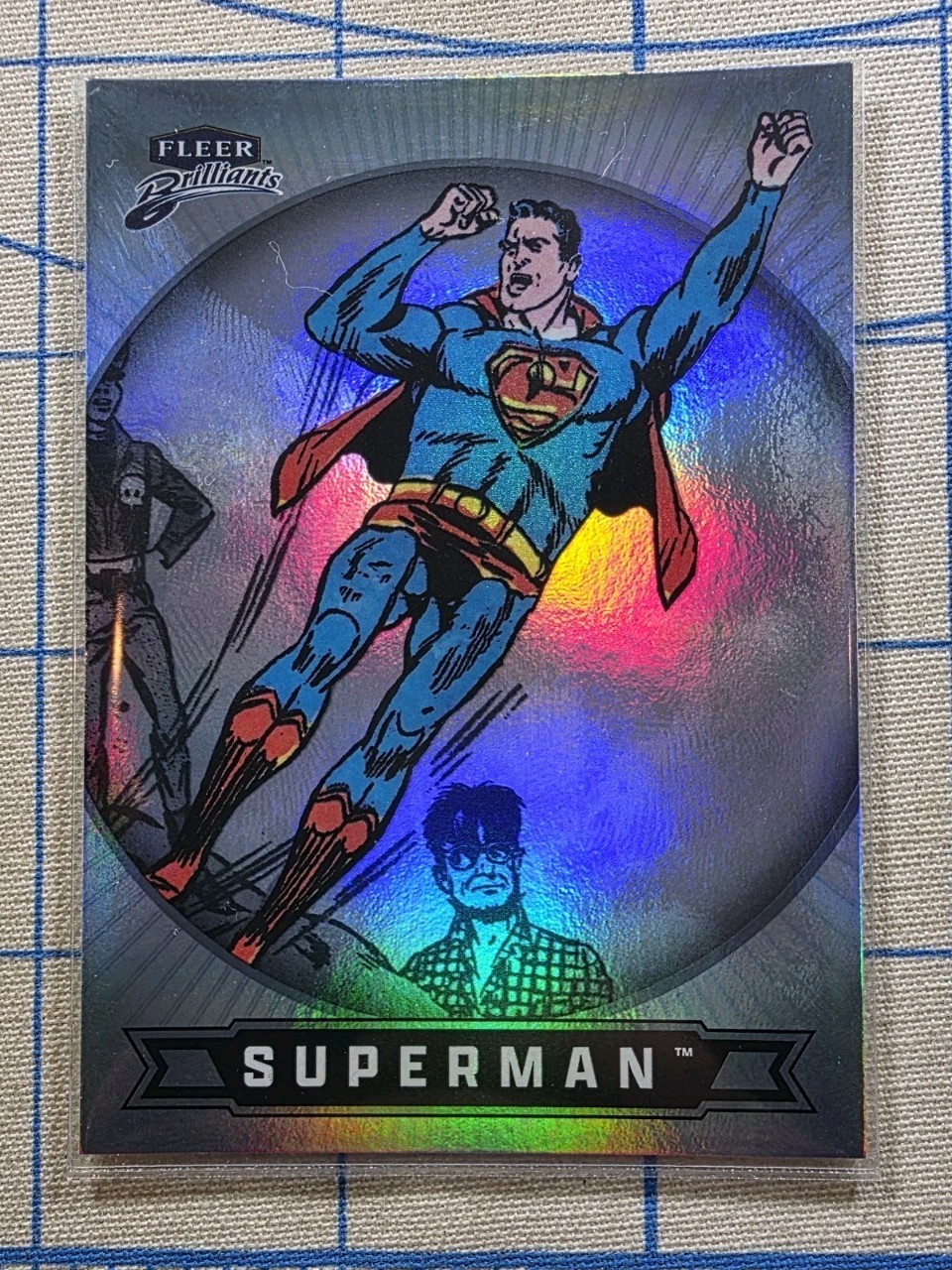 Fleer Brilliants – Superman (Clark Kent) #40 Regular Base – DC Comics Card