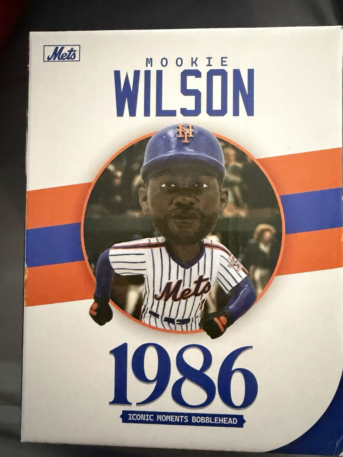 NY METS MOOKIE WILSON BOBBLEHEAD SGA 1986 WORLD SERIES ICONIC MOMENTS 5/12/2026