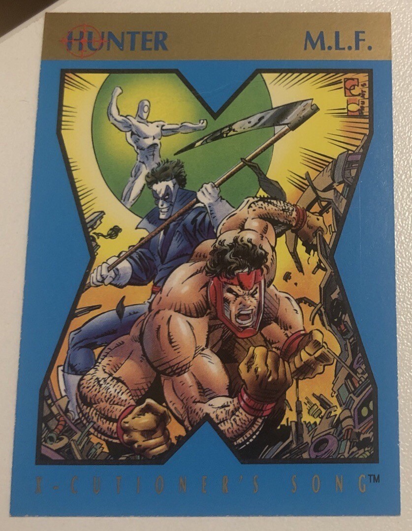1992 Marvel Skybox X-Men X-Cutioner’s Song Hunter M.L.F. Promo Card