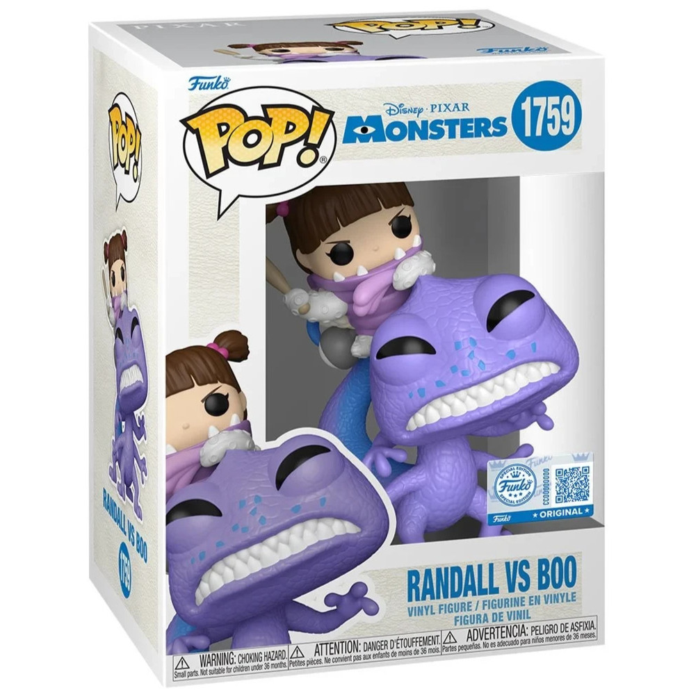 Randall vs Boo Funko POP! Disney Pixar Monsters Inc #1759 +Protector *PRE-ORDER*