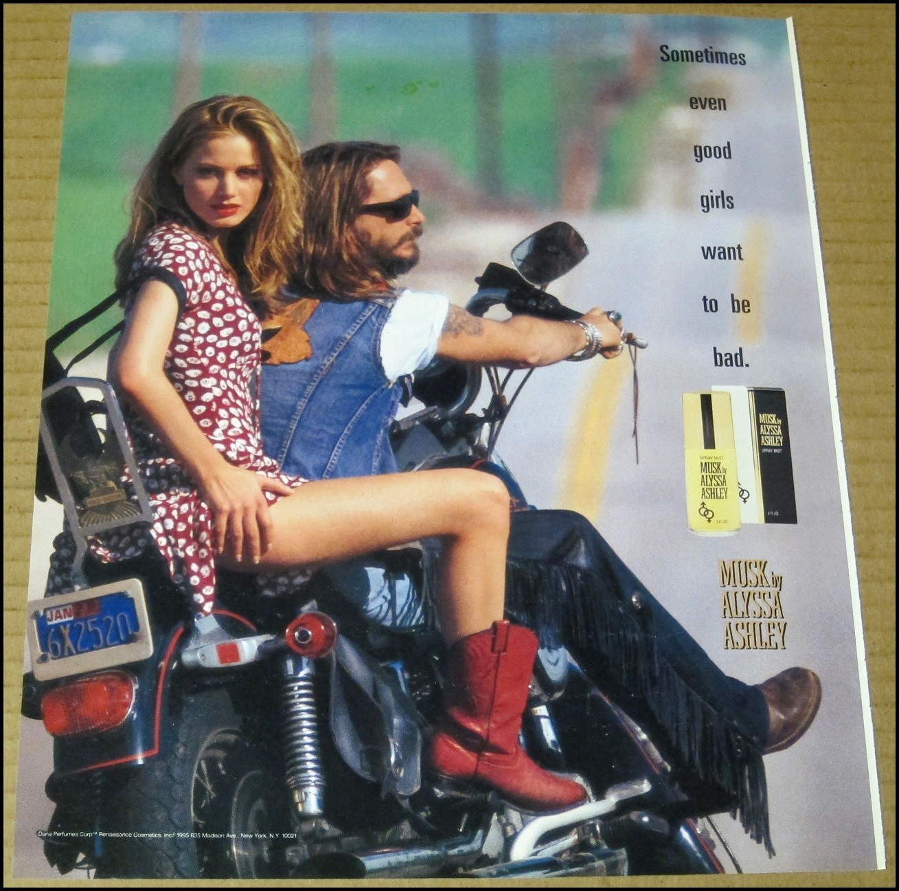 1995 Musk By Alyssa Ashley Print Ad Vintage Fragrance Advertisement 10″x12″ Rare