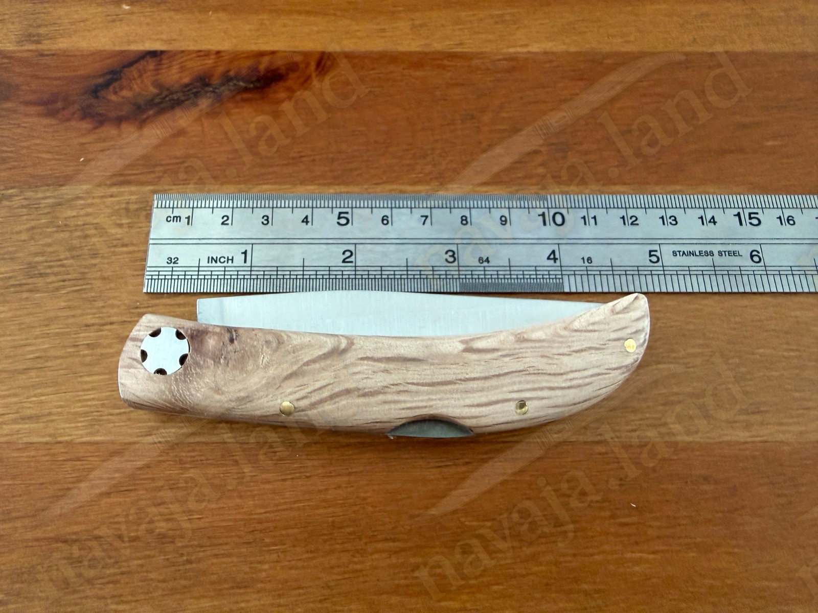 3.54” Joker Pointer Camping Folding Knife (Holm Oak Wood Handle) Made in Spain
