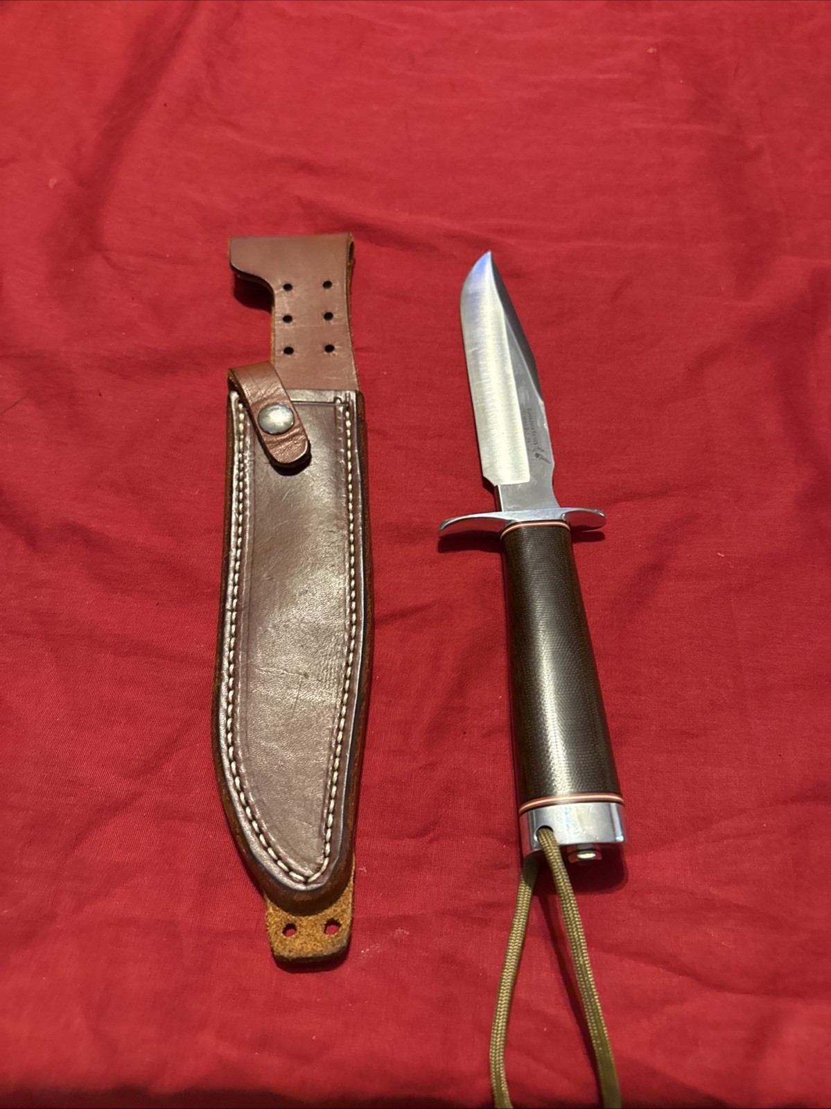 Blackjack Classic Model 7 Fixed Knife 7″ A-2 Tool Steel Blade Micarta Handle