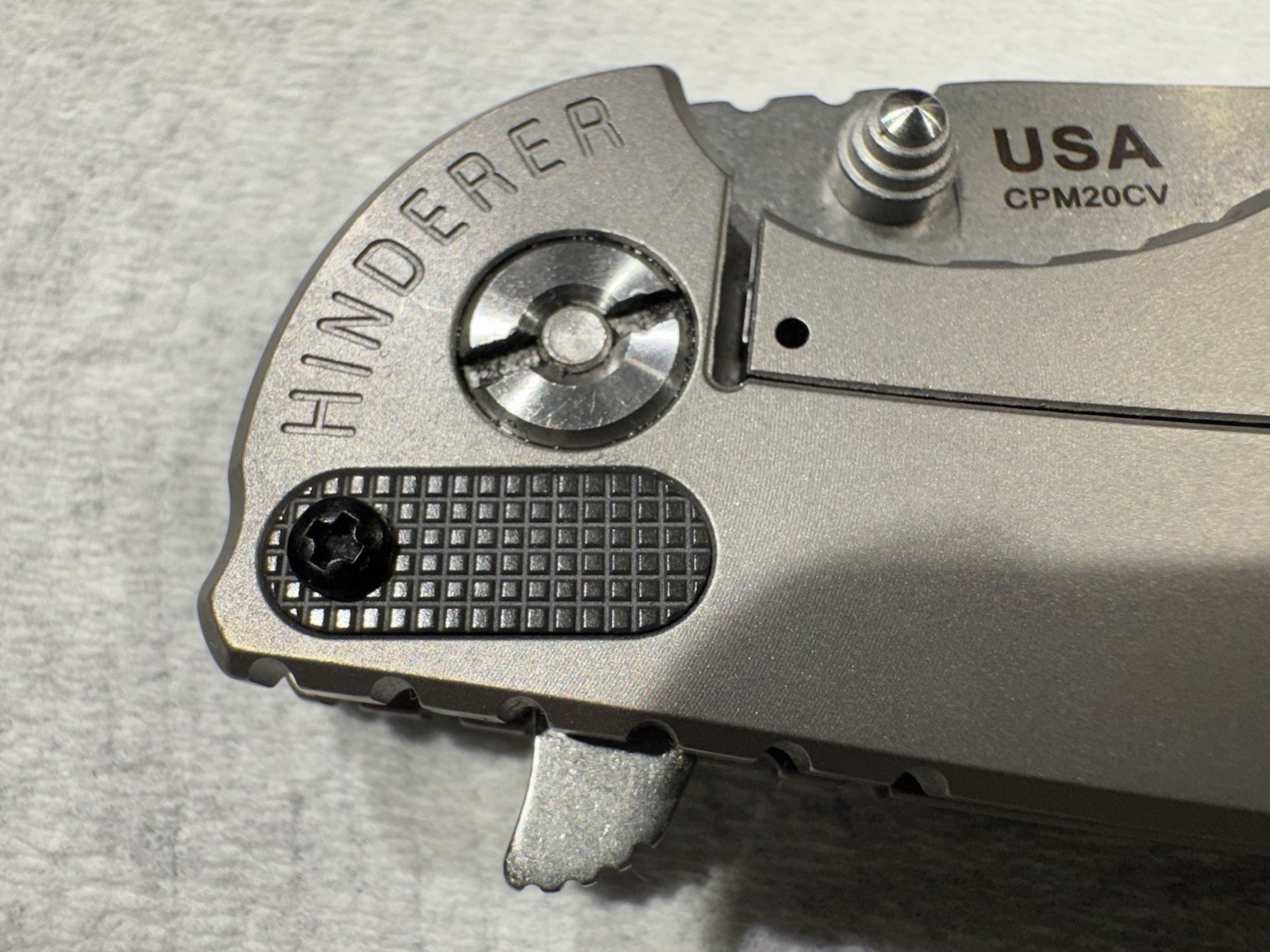 Monkey Edge Frag Pattern XM18 Titanium CPM20CV BLADE
