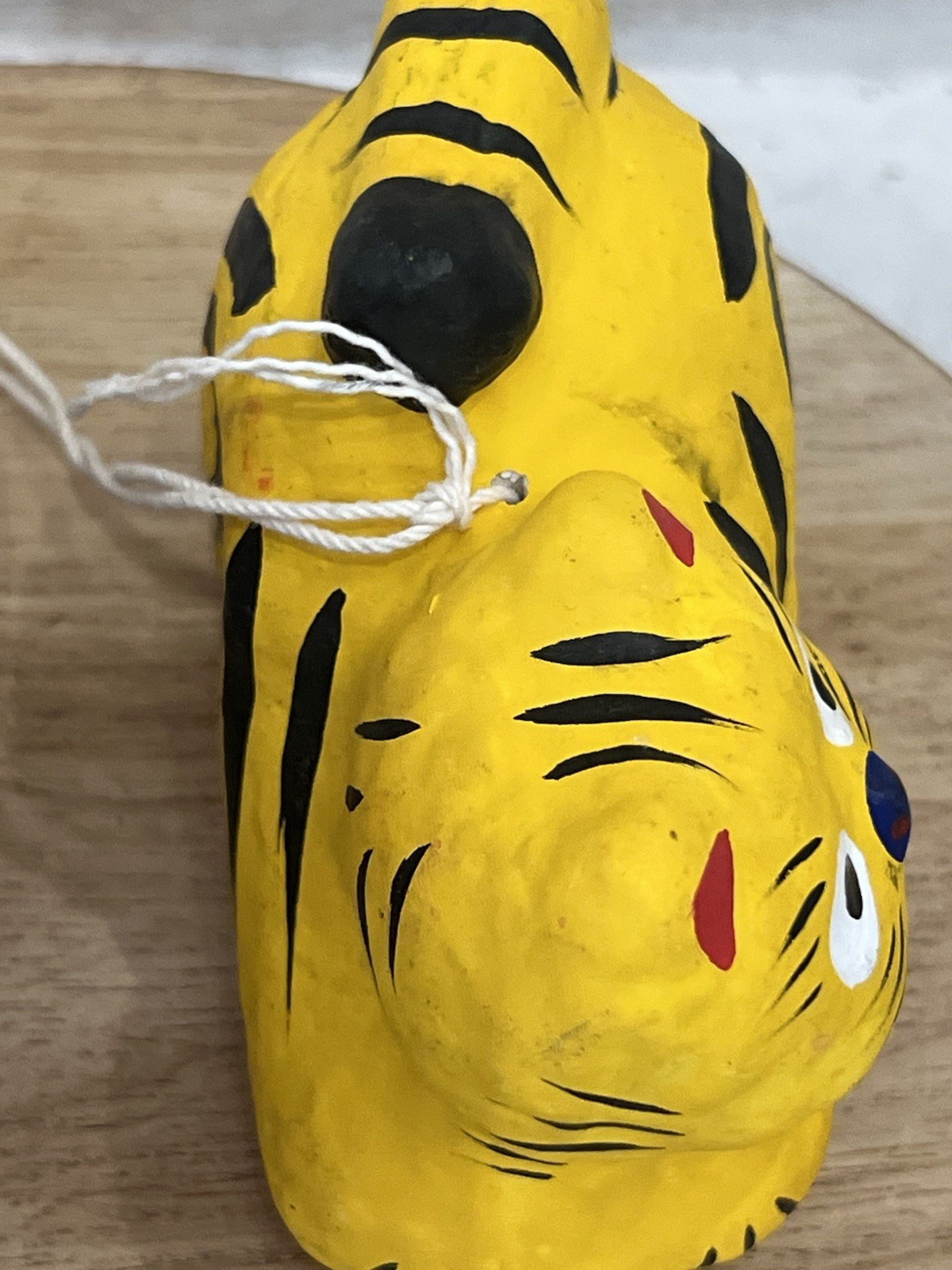 VTG 2 Japanese Hariko Papier-Mâché Tiger And Boar Folk Art Ornament Rare & Uniqu