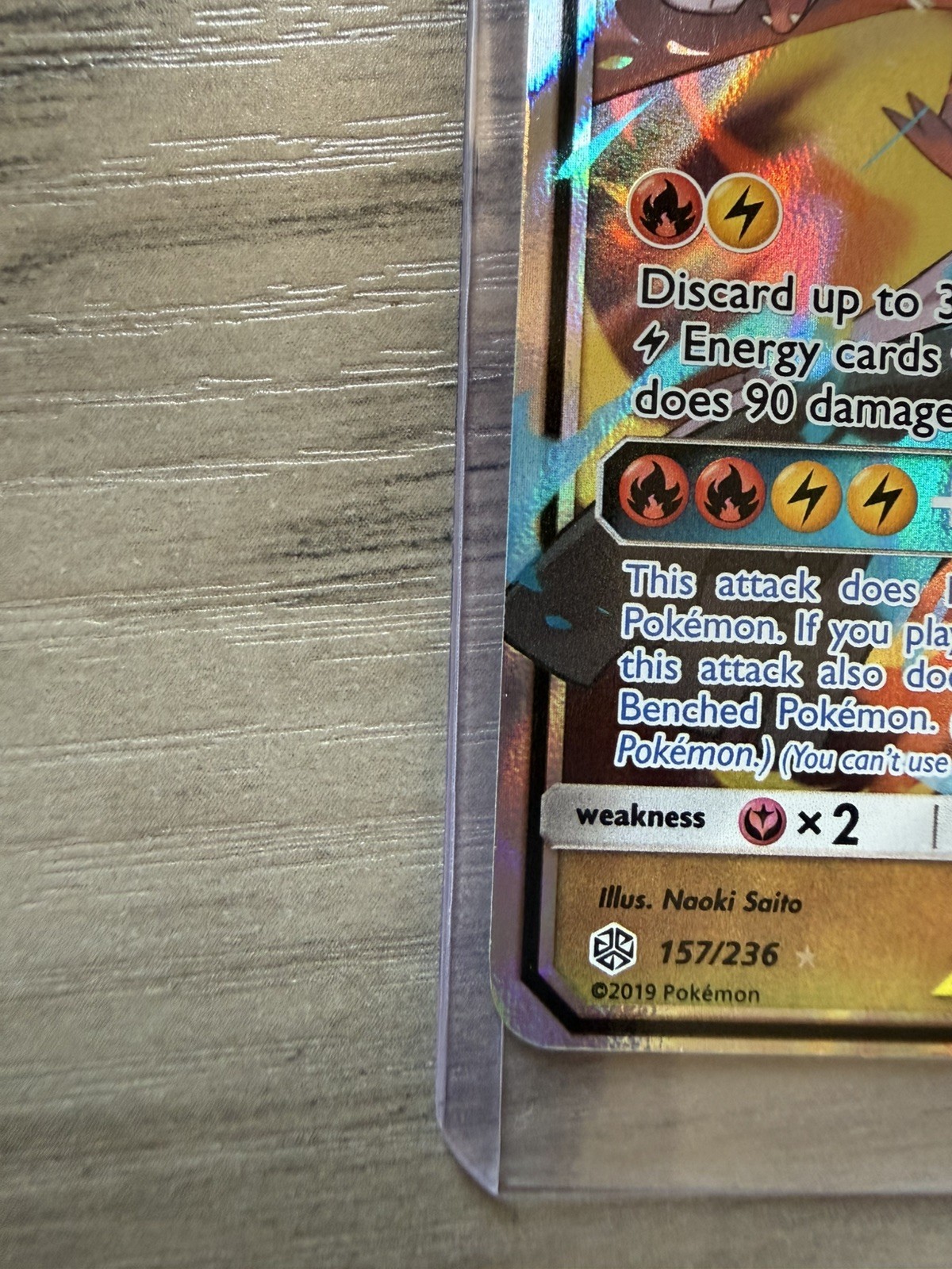 Reshiram and Zekrom GX 157/236 Ultra Rare Cosmic Eclipse Pokemon