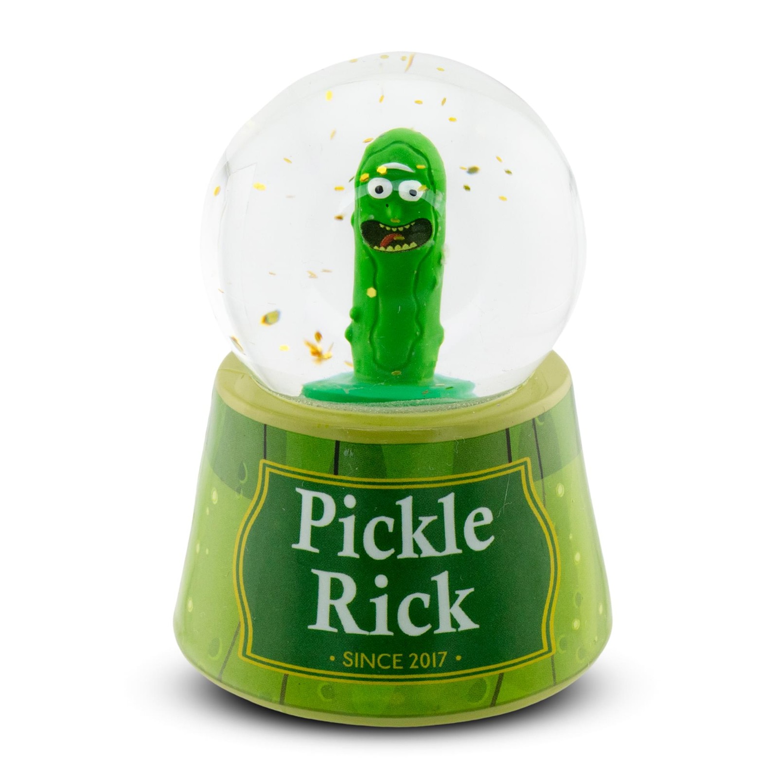 Rick and Morty Pickle Rick Multicolored Light-Up Mini Snow Globe | 2.5 Inches