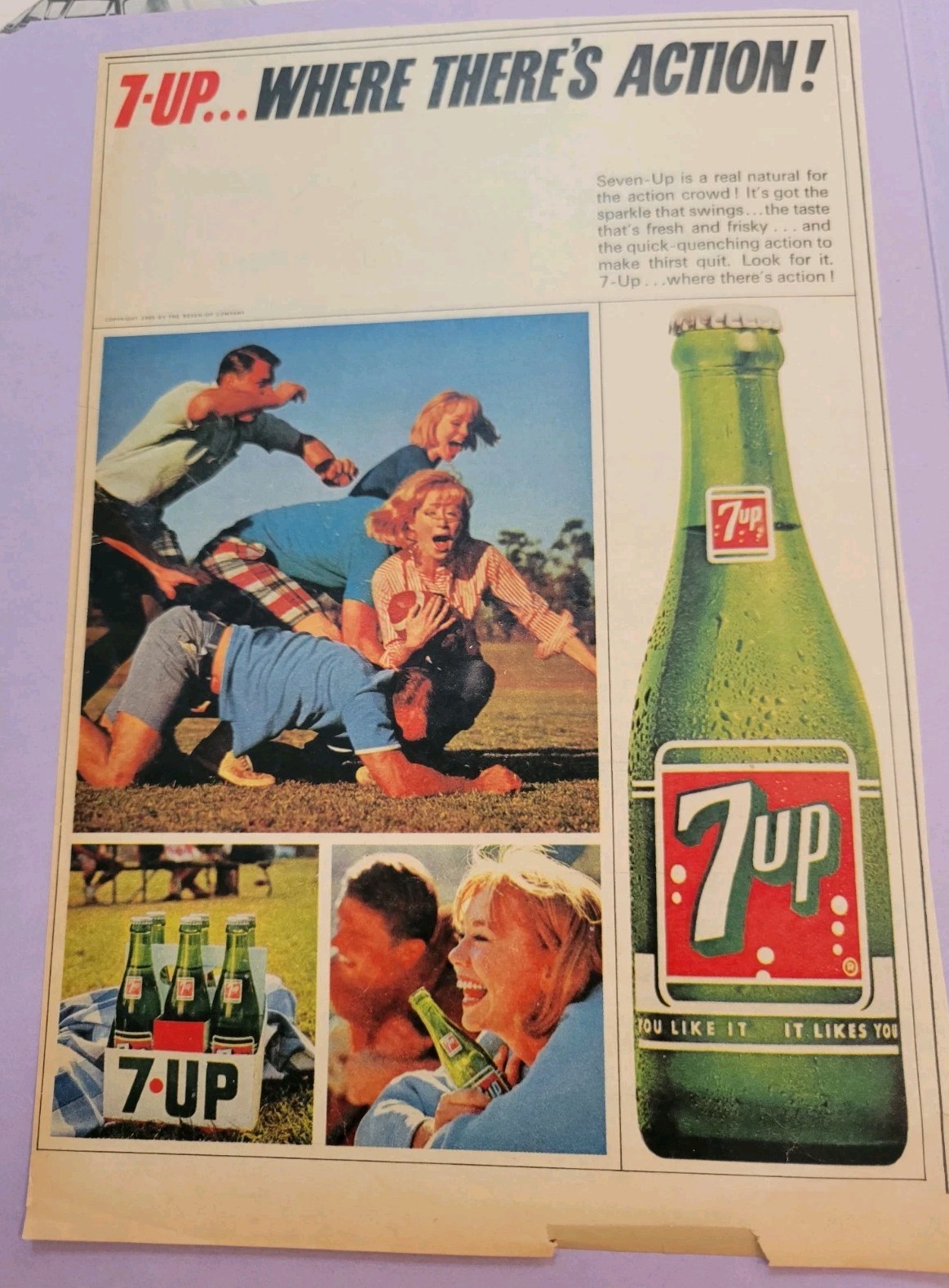 VIntage 7up Soda advertising