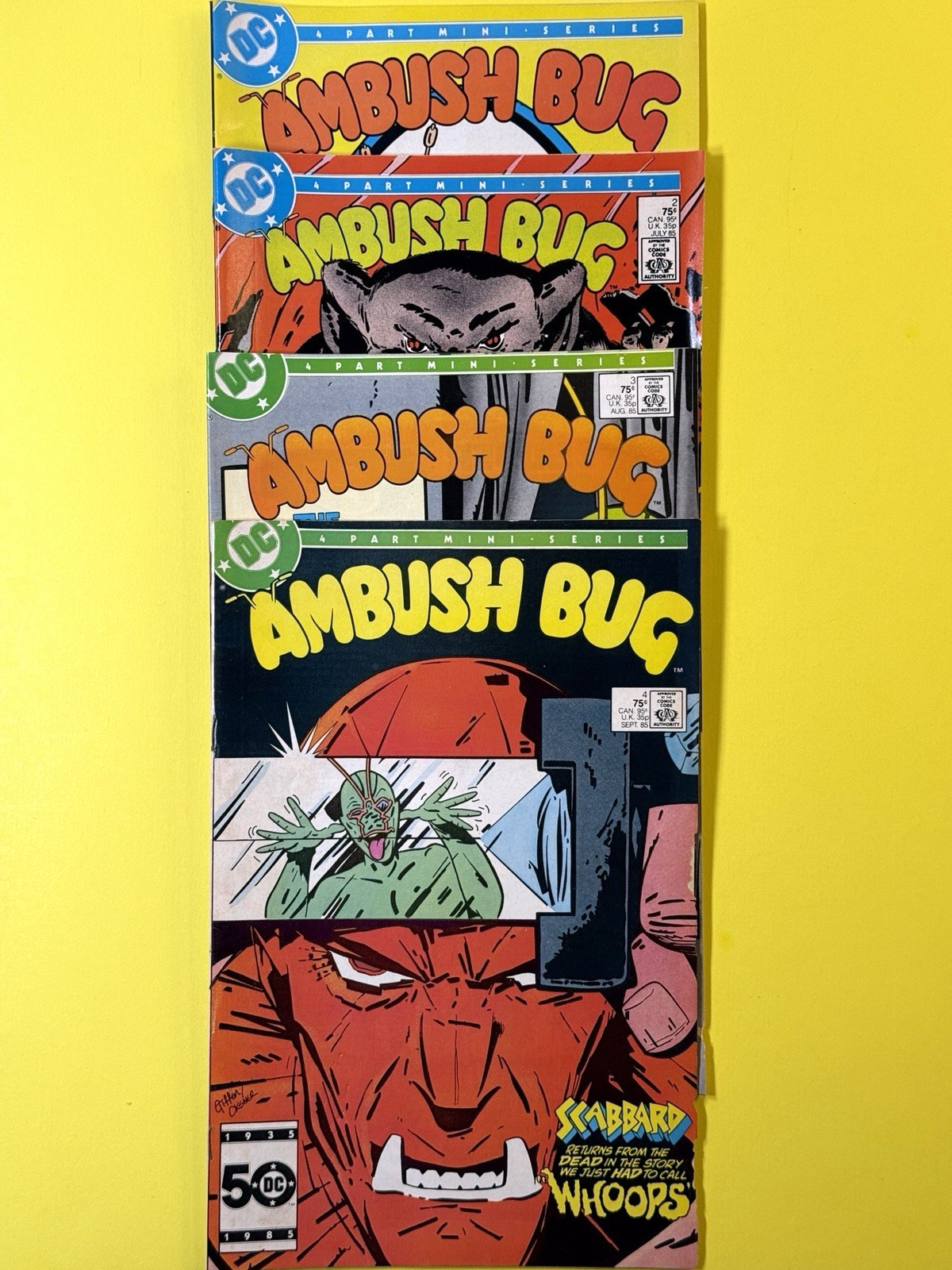 Ambush Bug 1985 #1-4 LOT DC Comic Books Low Grade 5.0