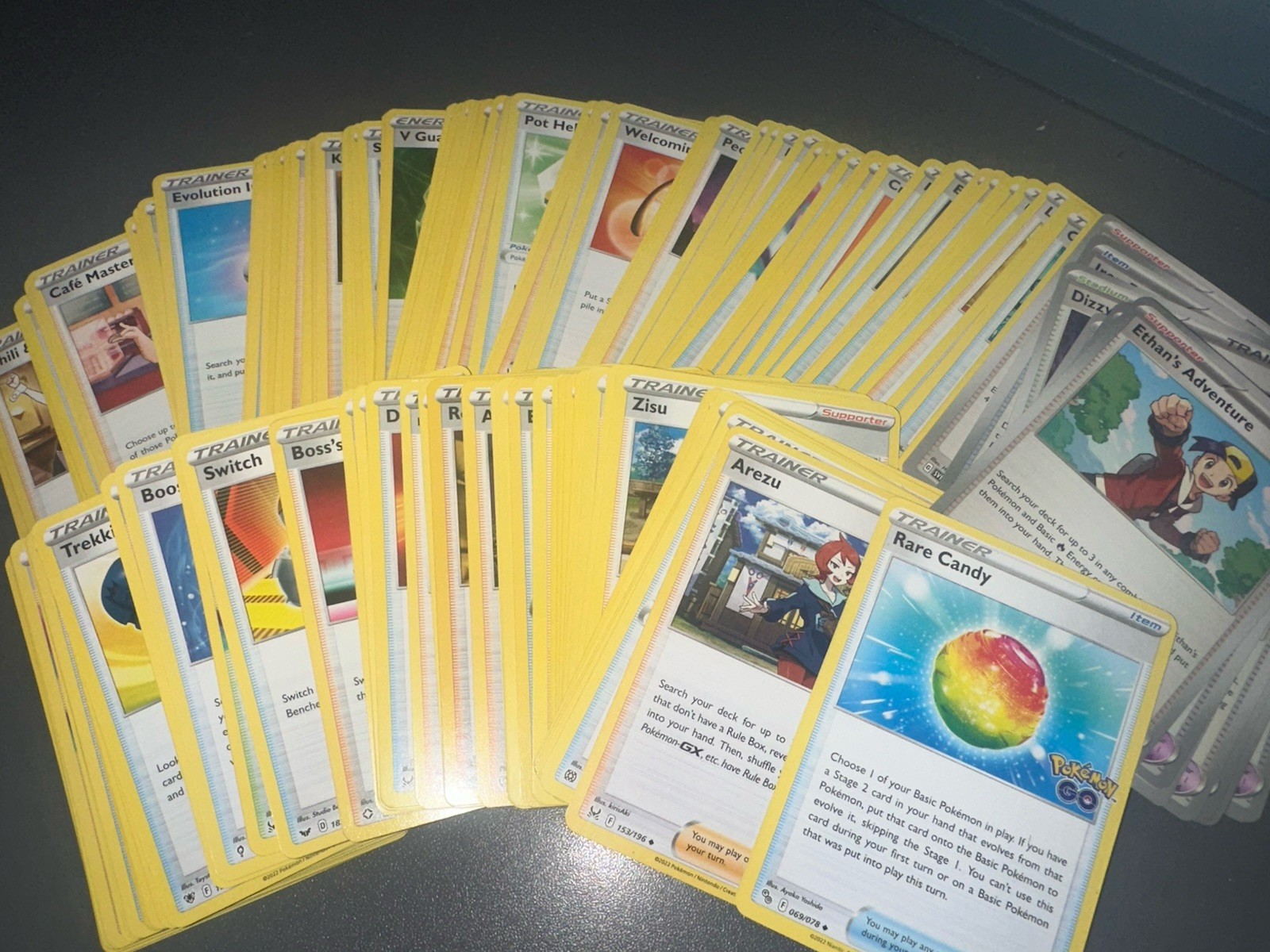 100 X Pokemon Trainer Cards Joblot Bundle UK English Cards