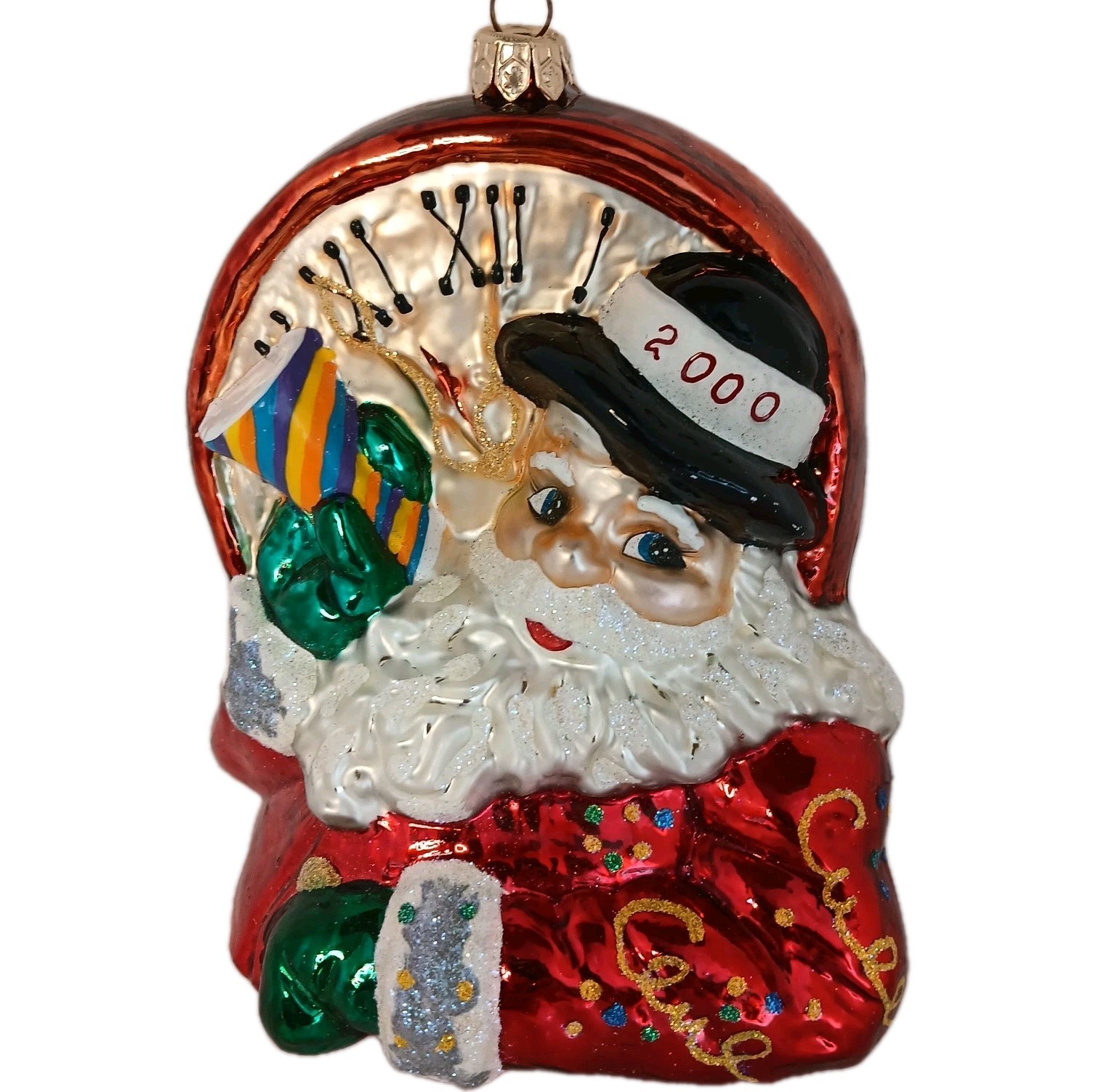 Radko Ornament 2000 No Time For The Present New Year’s – Excellent Condition