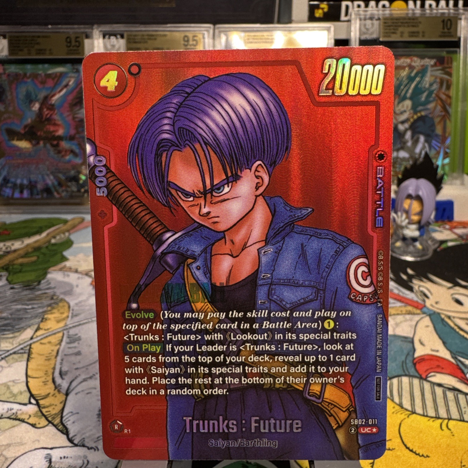Trunks: Future SB02-011 UC ⭐️Manga Red Alternative Art Dragon Ball Fusion