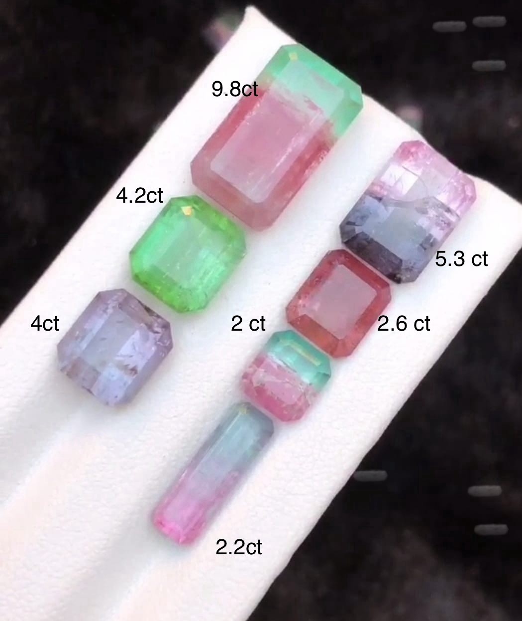 Bi-color Tourmaline 30 Carat Gemstones From Afghanistan, Multi Colour Tourmaline