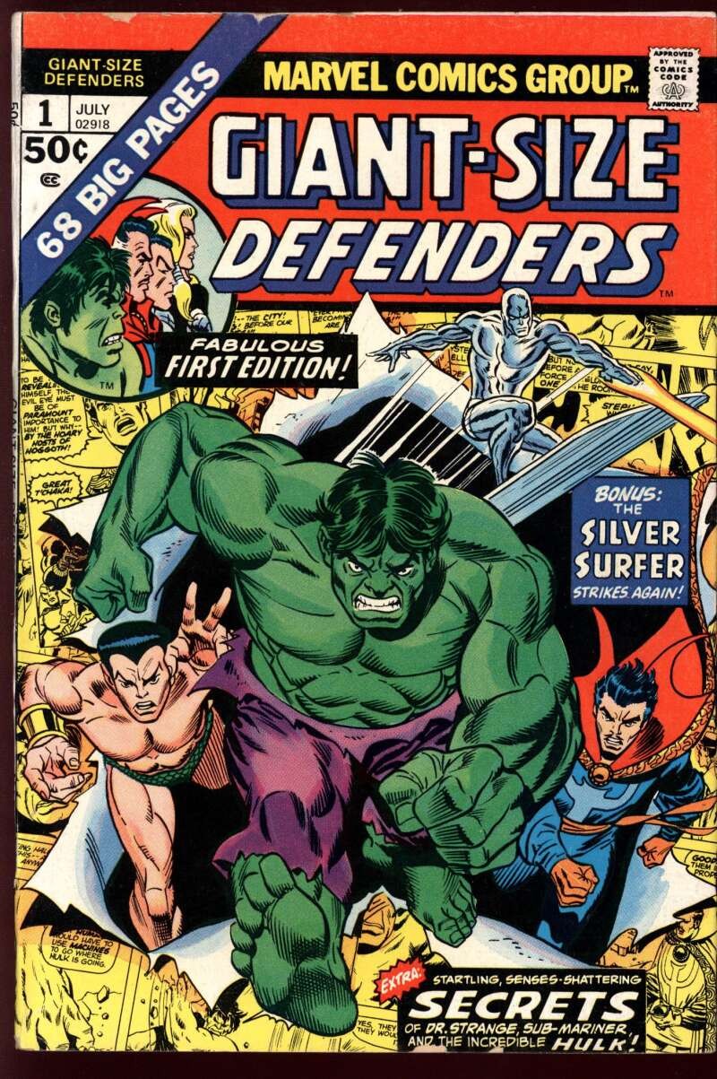 GIANT-SIZE DEFENDERS #1 4.5 // GIL KANE & FRANK GIACOIA COVER MARVEL COMICS 1974
