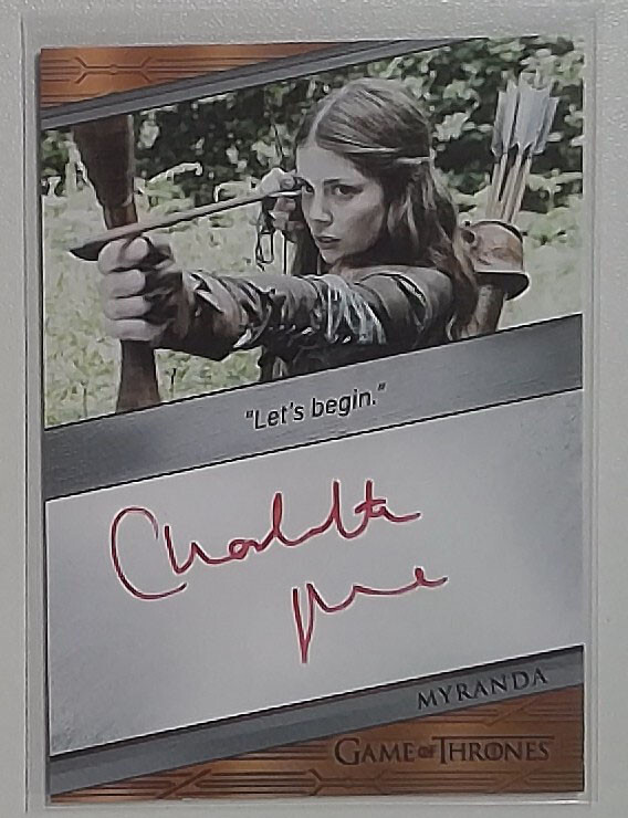 2024 Charlotte Hope as Myranda: Game of Thrones: Quotable Auto