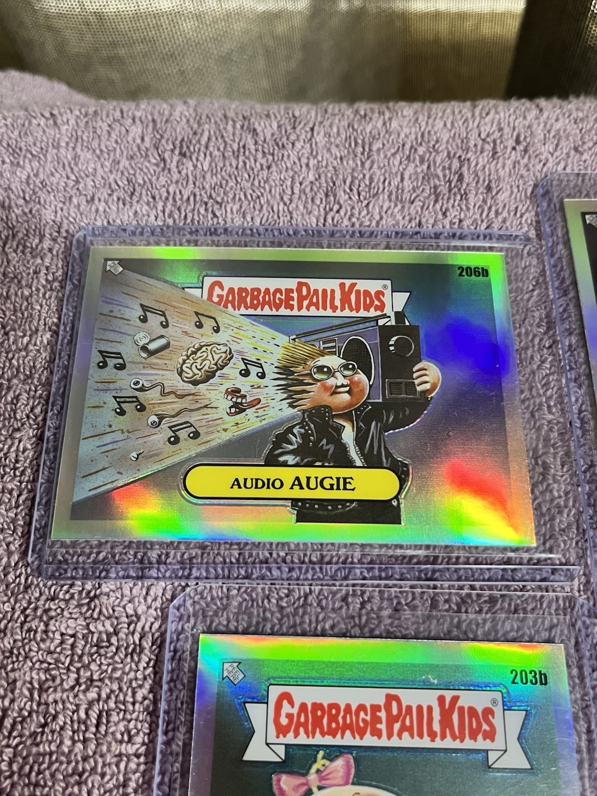 Set/11 Garbage Pail Kids Refractor Cards Silver Prism Boarder Perfect Mint Cond
