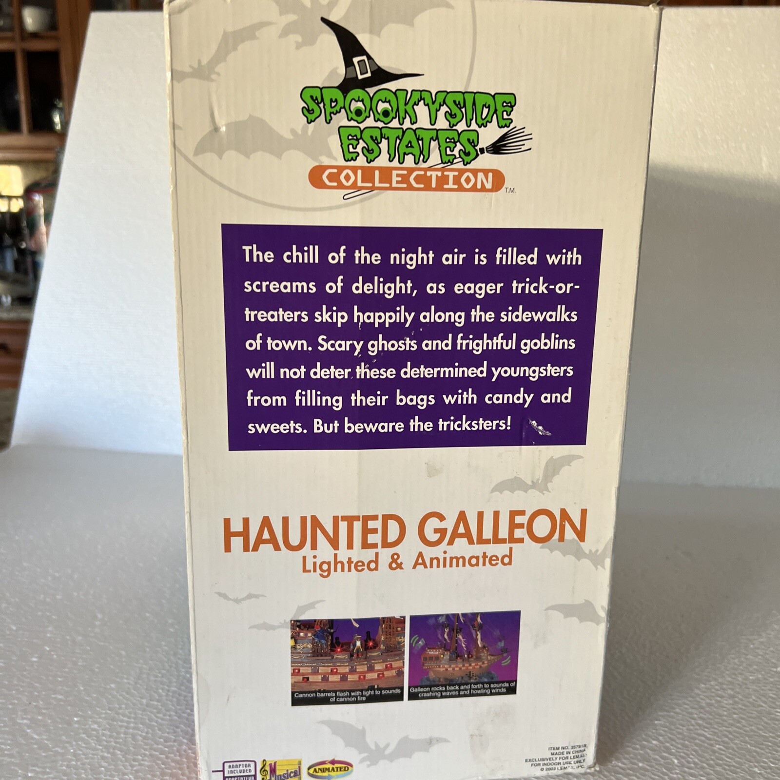 Spooky Side Estates Collection Haunted Galleon Lighted & Animated