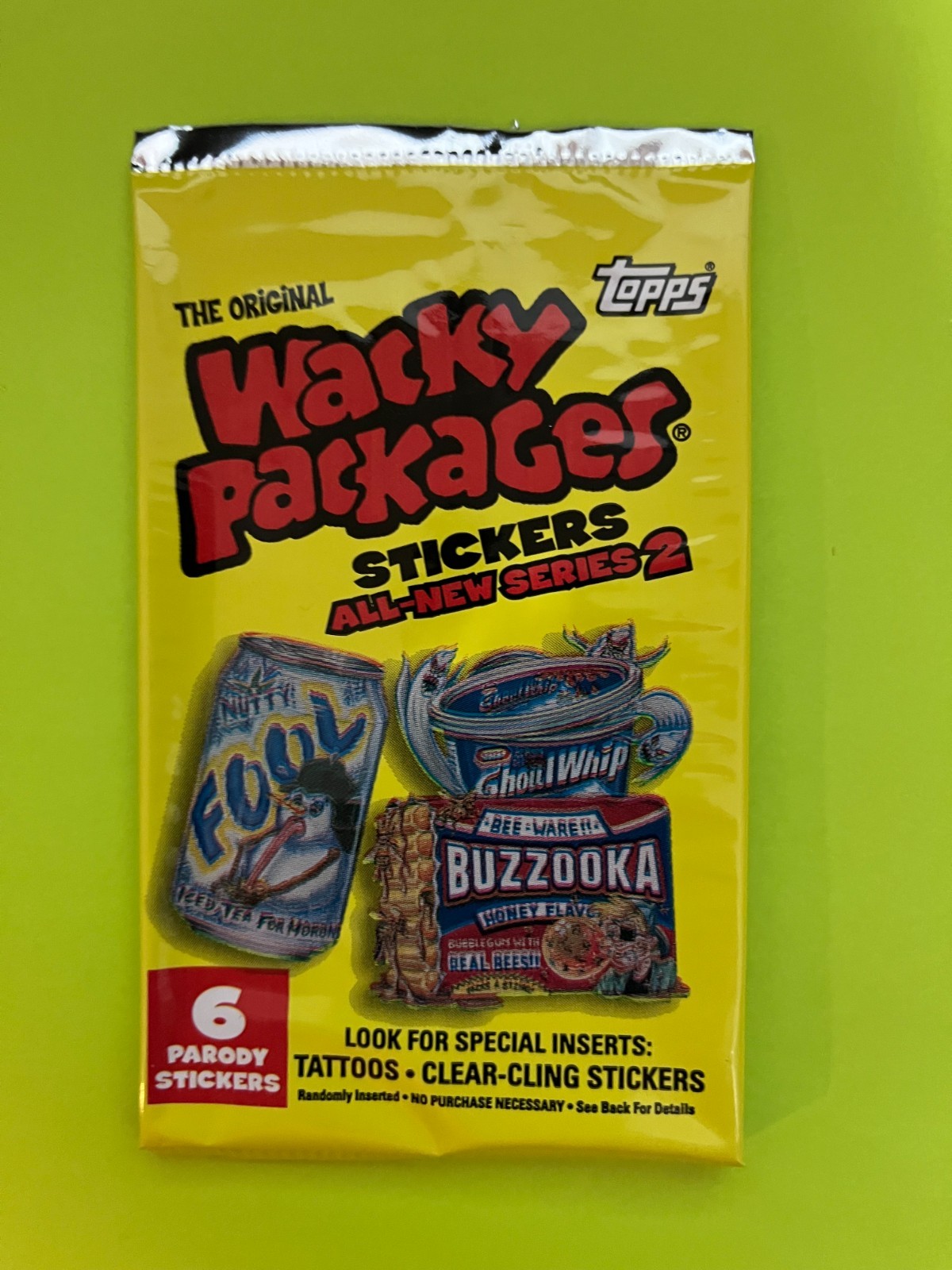 2005 Topps All New Series Wacky Package Series #2 Wrapper Only ExMt