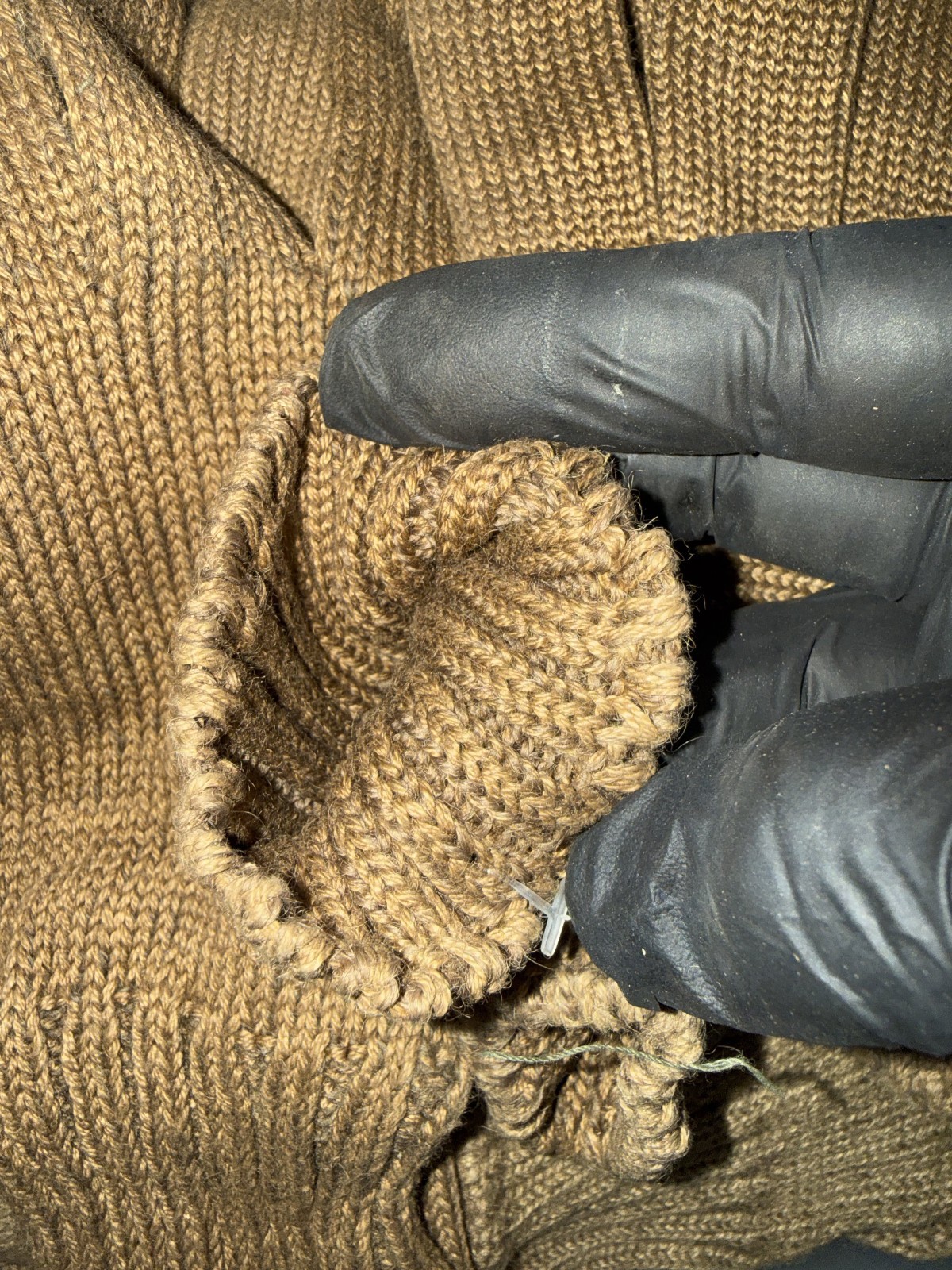 British WW2 Commando Cap Comforter 100% knitted wool Scarf P-1937 & Gloves pair
