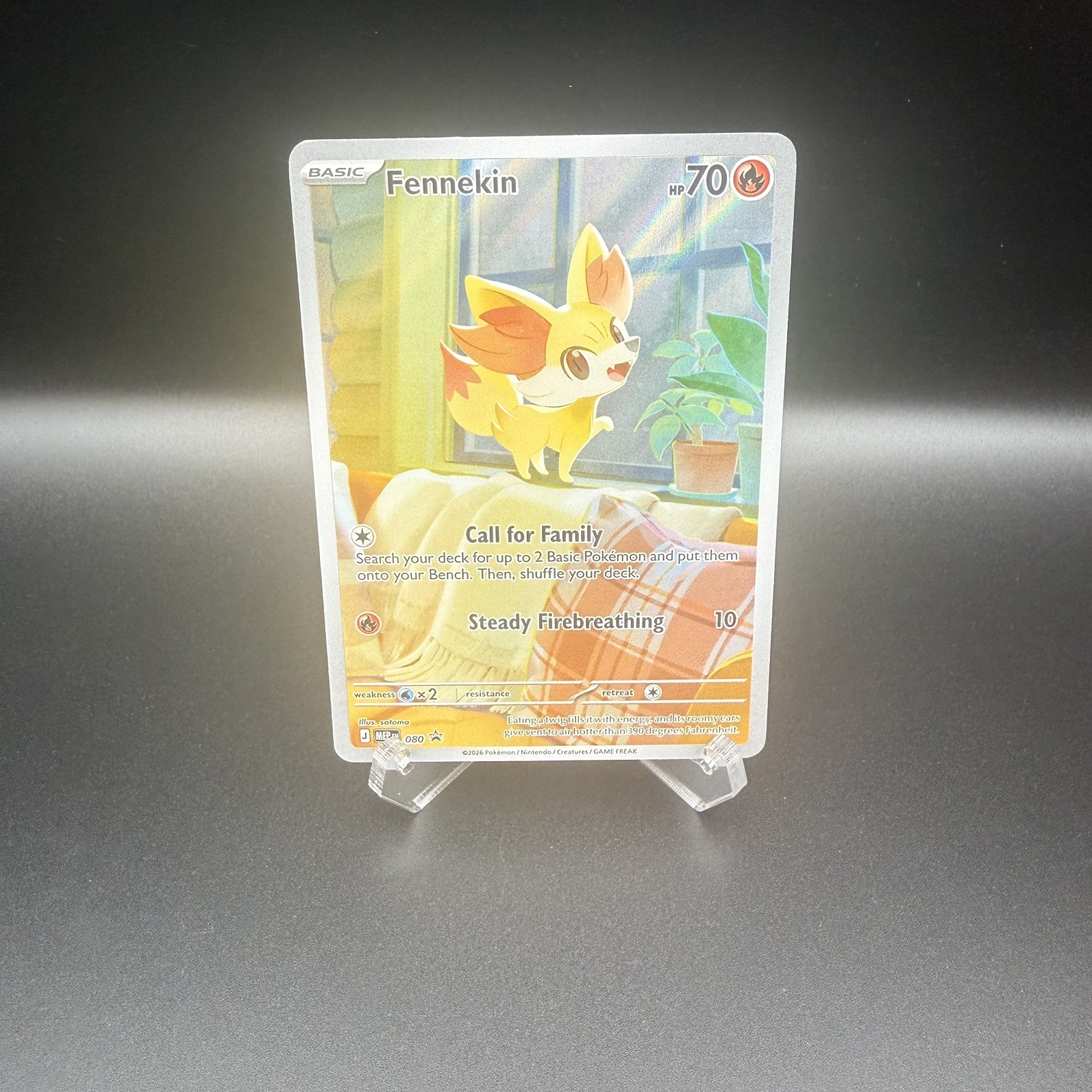080 Fennekin Pokémon TCG: Mega Evolution Black Star Promos