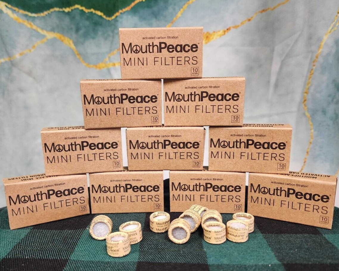MouthPeace MINI Carbon Filter Replacements – 10 Packs of 10pc Mini Filter Boxes