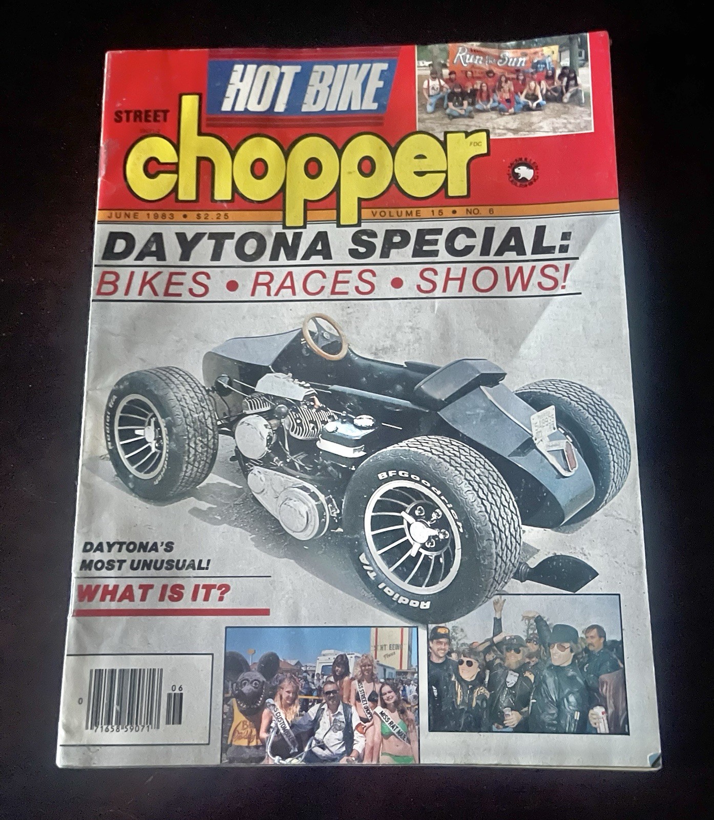 1983 Street Chopper Custom Cycle June Motorcycle Magazine Daytona Collectible