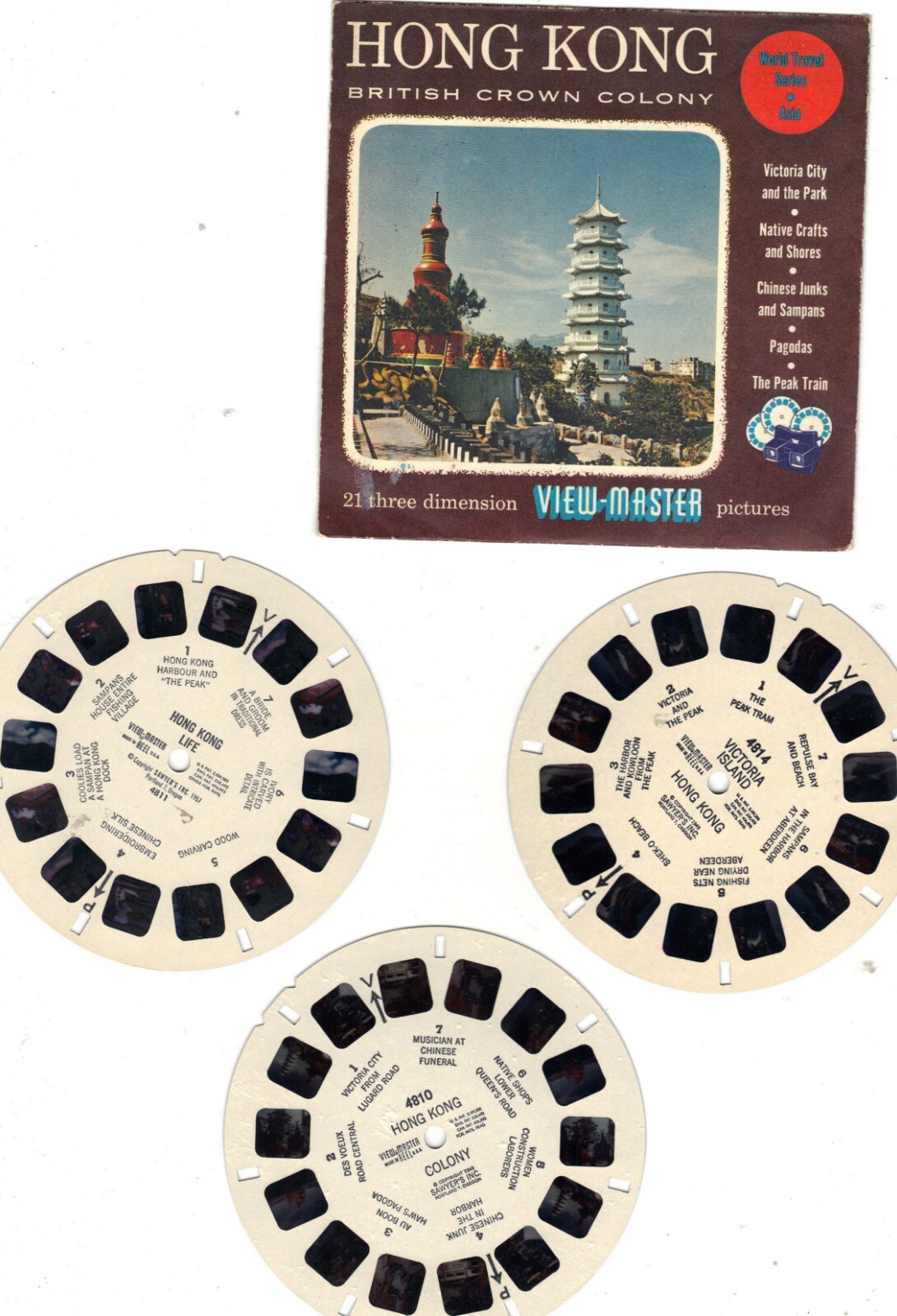 Vintage View Master 3 Reel Sets