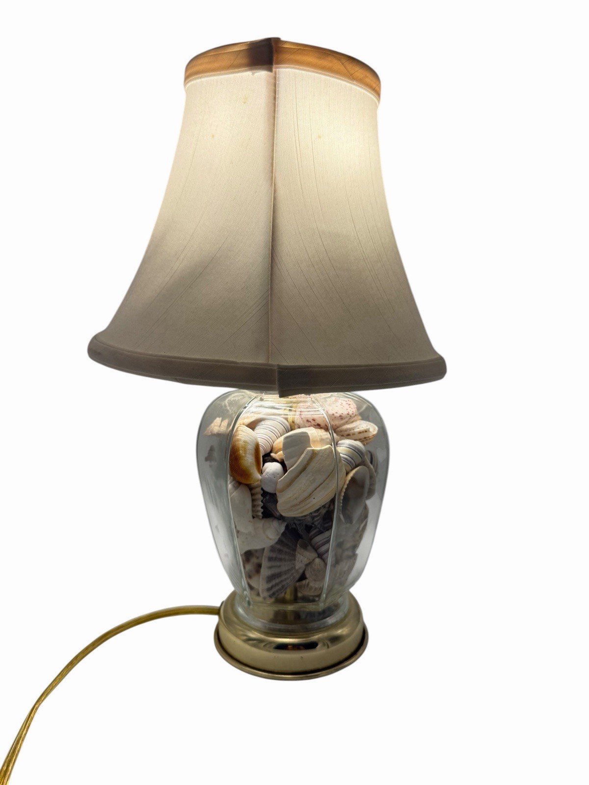 🐚🐚🐚Seashell Filled Lamp With Shade Included, 16in Tall✨✨